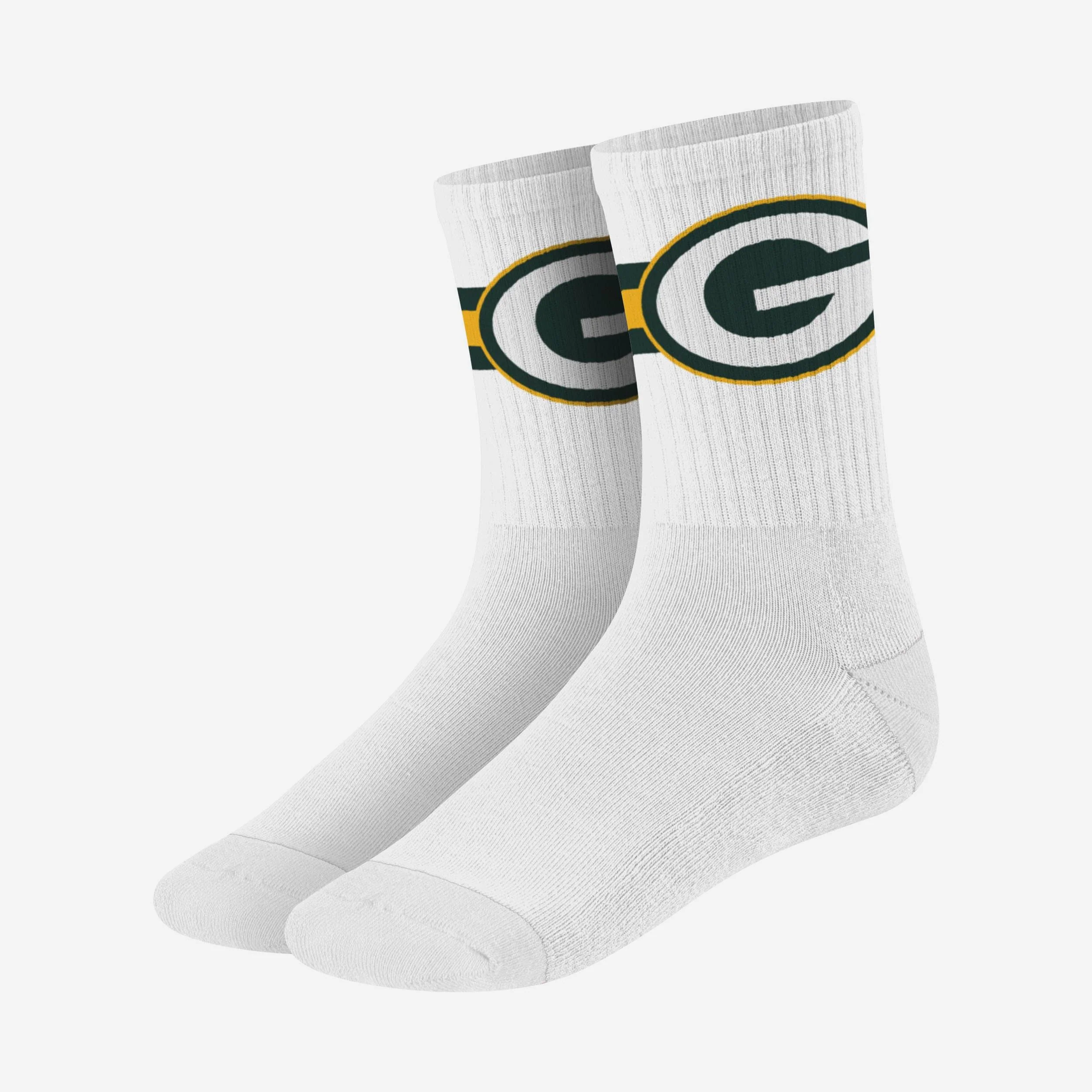 Green Bay Packers Primary Logo White Socks - Image 3