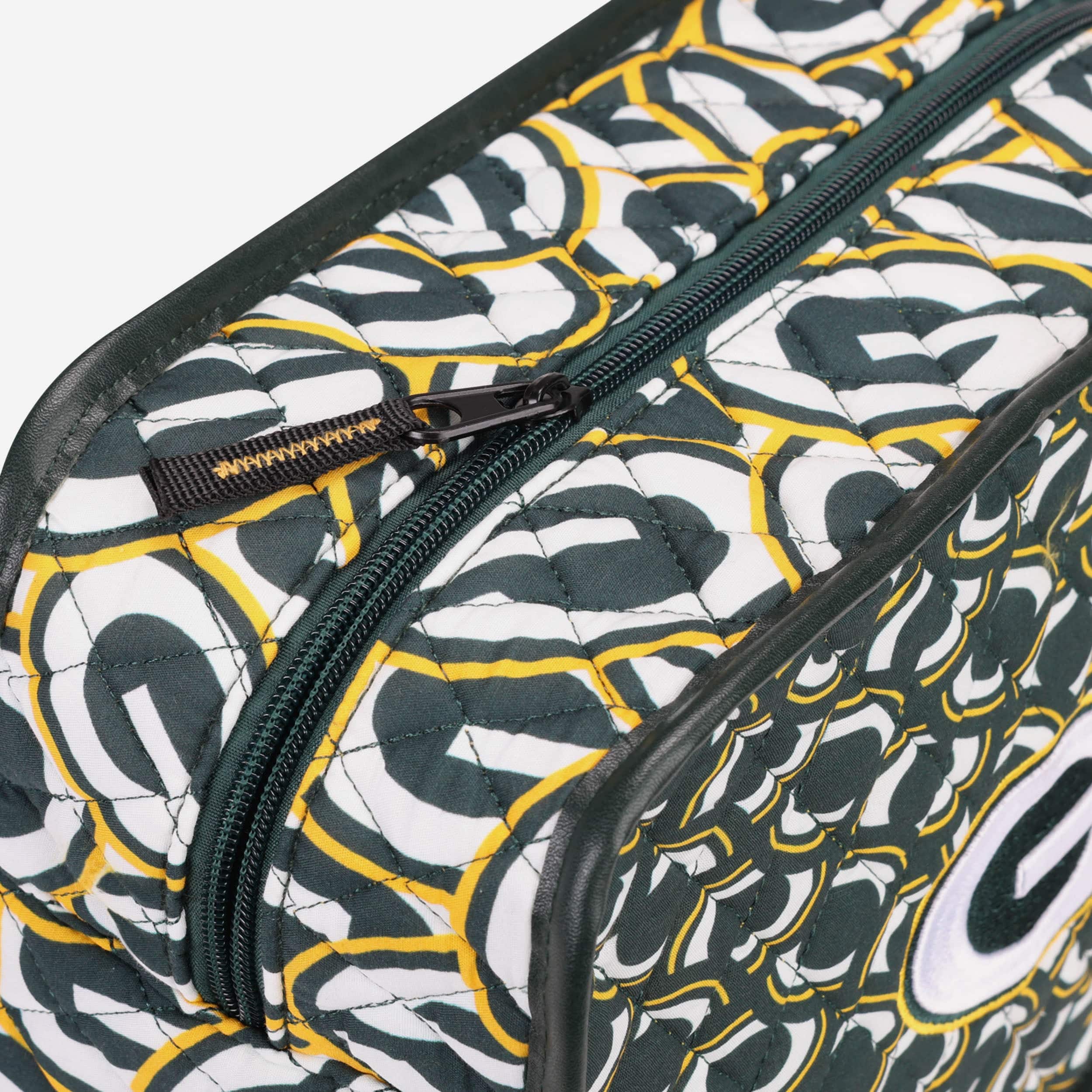 Green Bay Packers Quilted Printed Cosmetic Bag - Image 4
