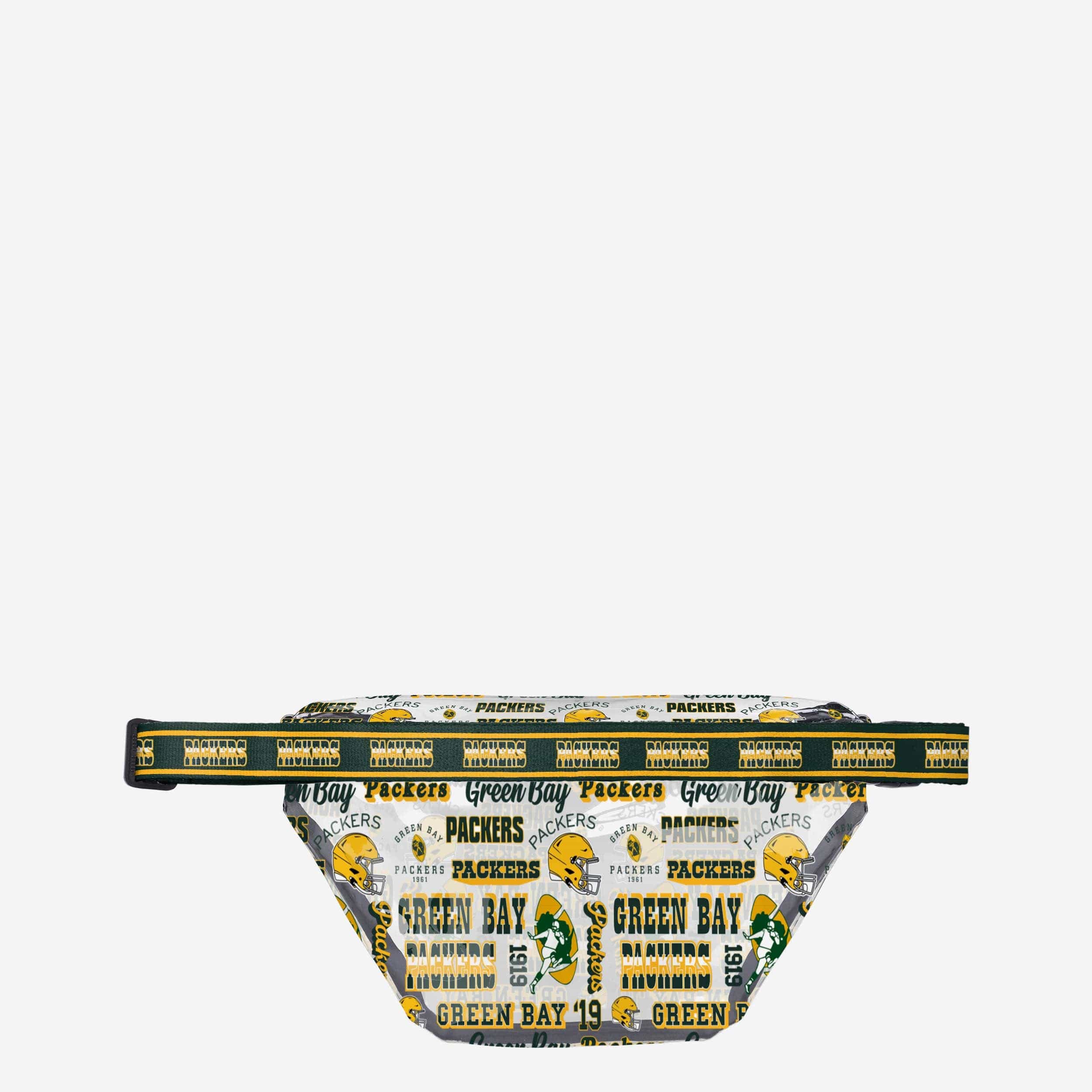 Green Bay Packers Repeat Retro Print Clear Fanny Pack - Image 3