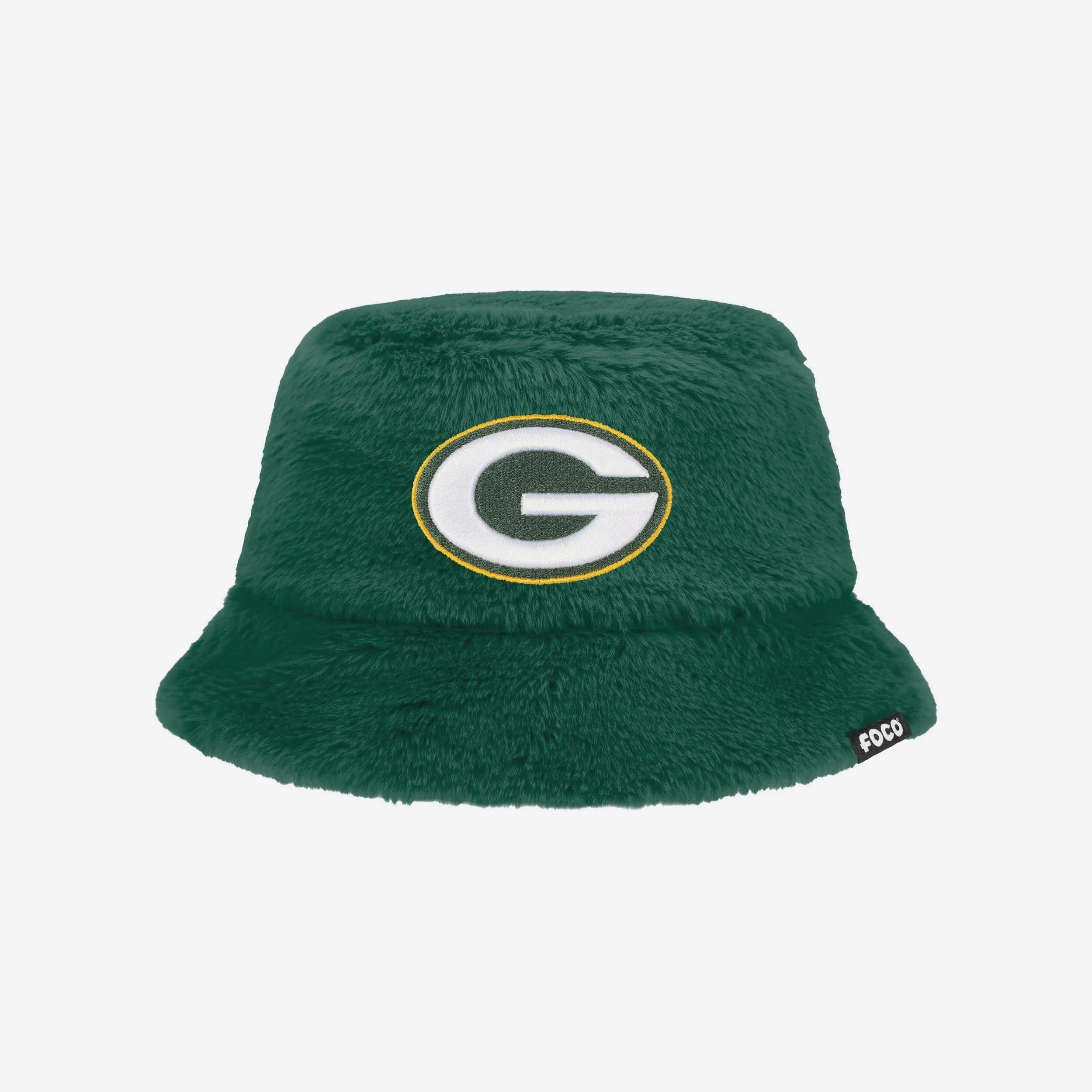Green Bay Packers Reversible Faux Fur Bucket Hat