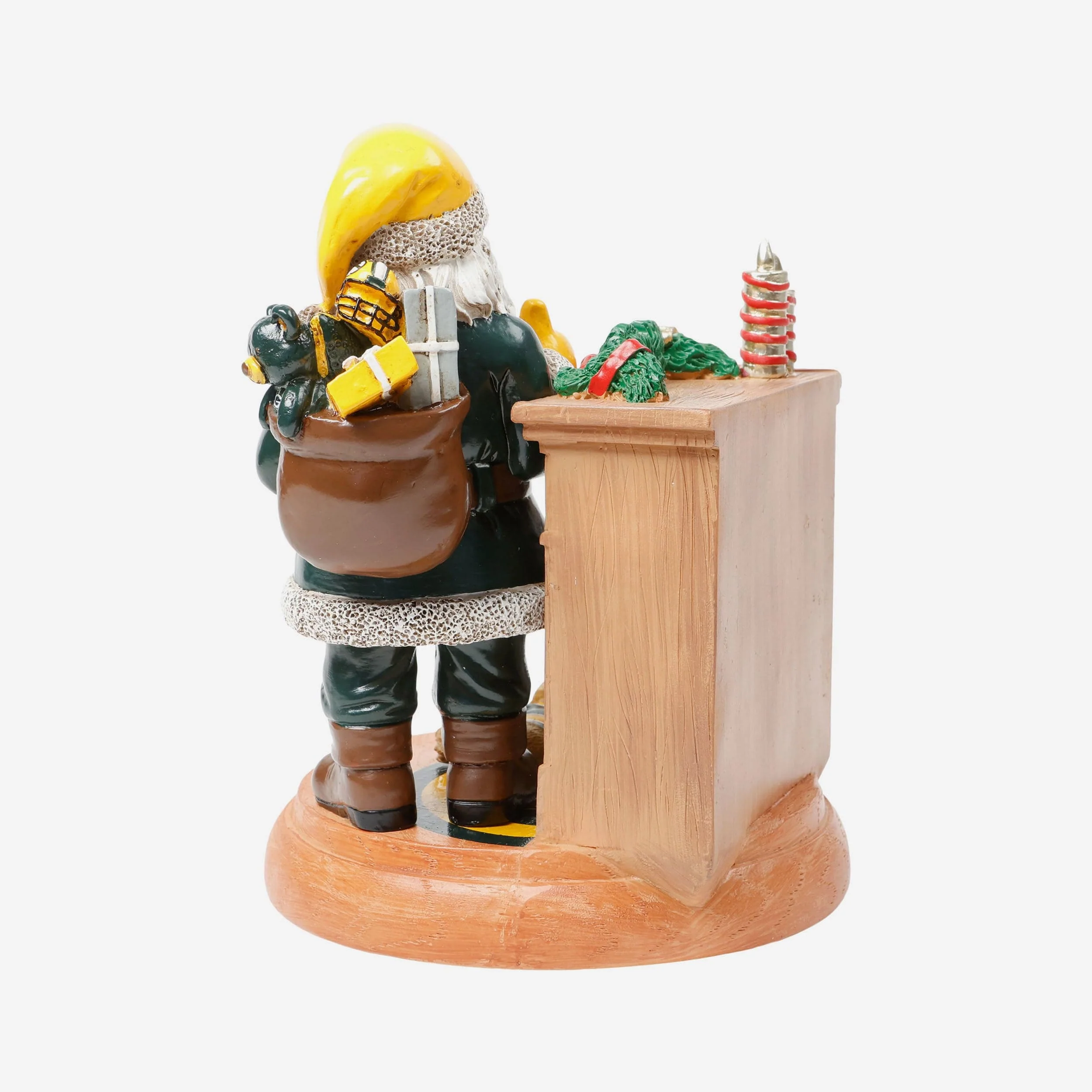 Green Bay Packers Santa Fireplace Figurine - Image 5