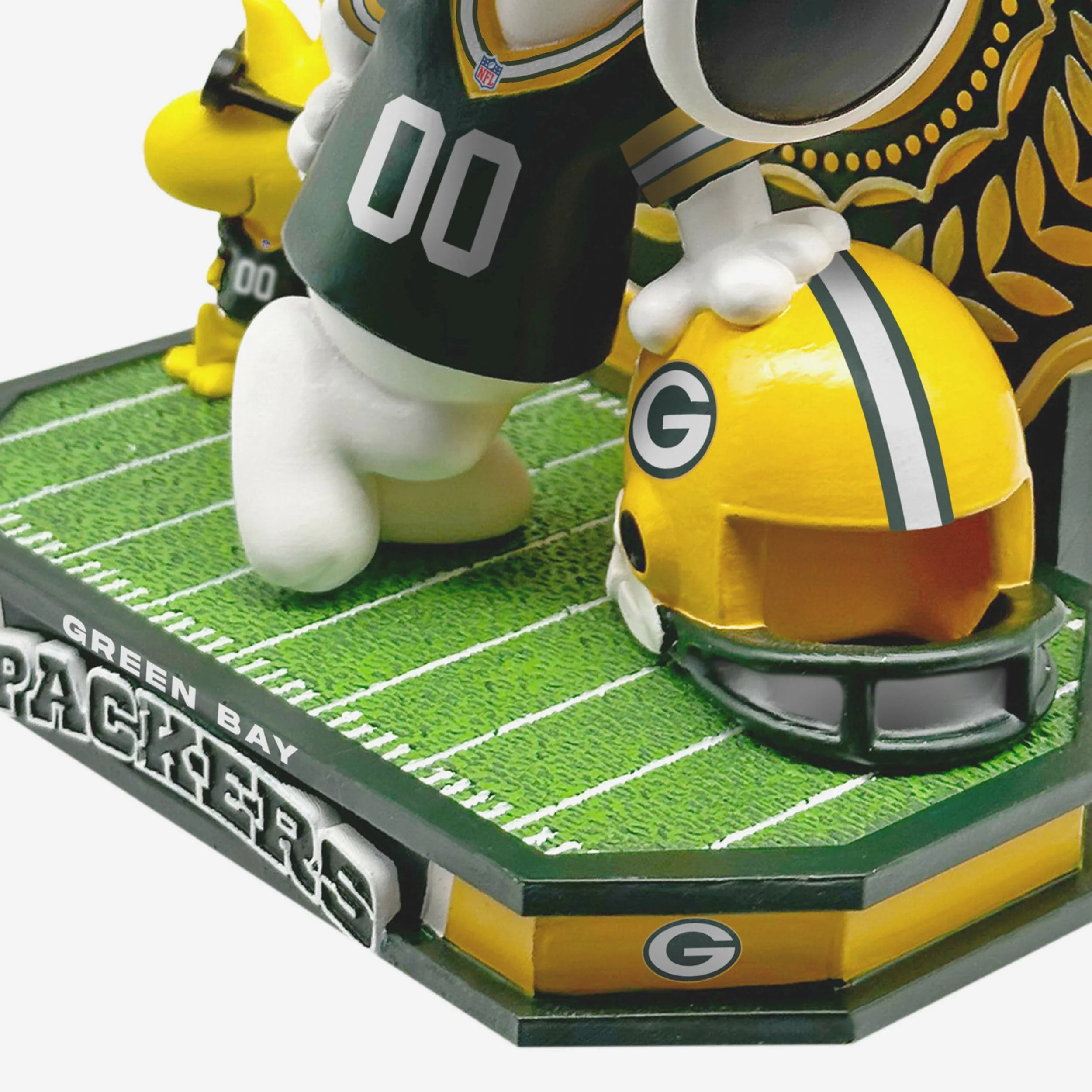 Green Bay Packers Snoopy & Woodstock Joe Cool Peanuts Dual Bobblehead - Image 3