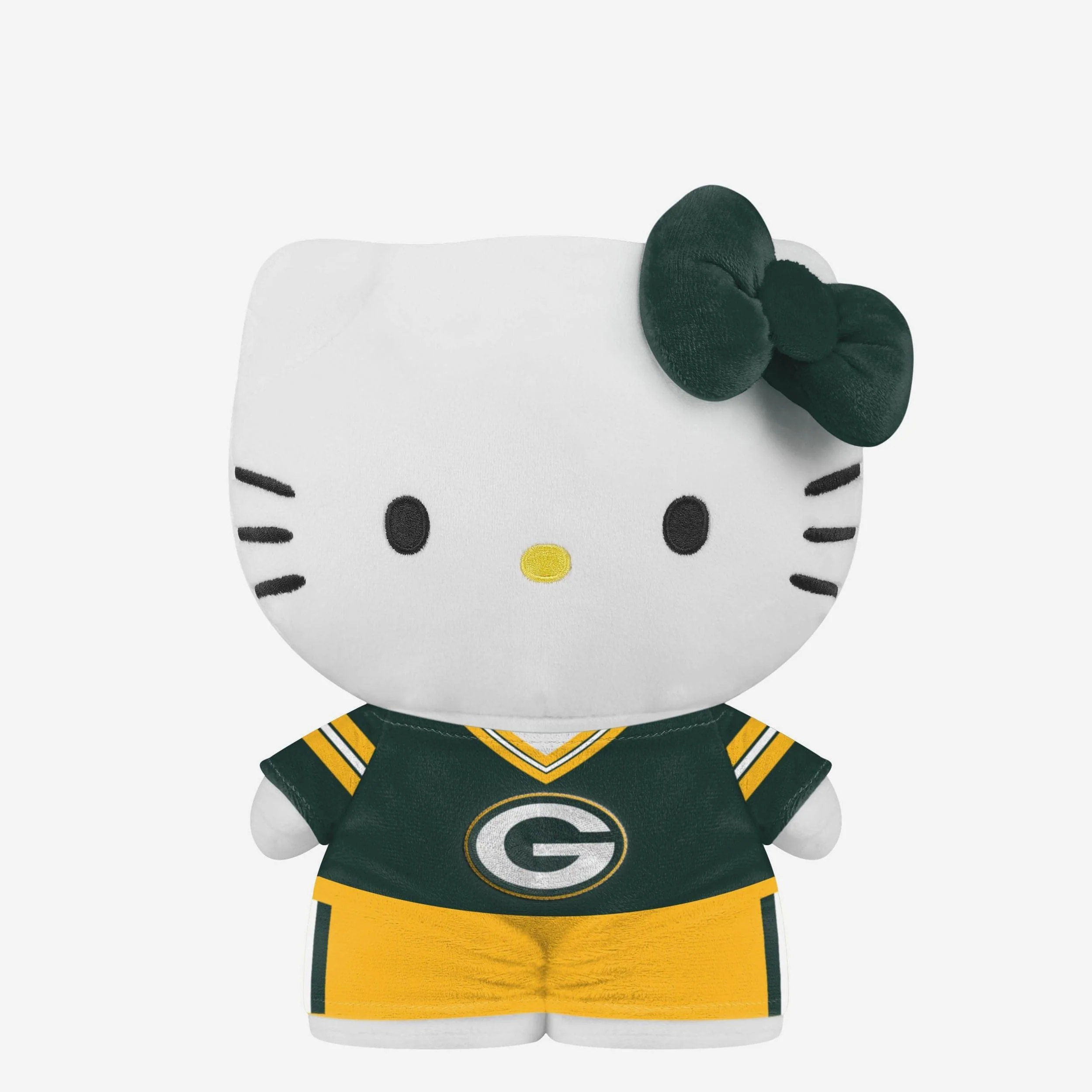 Green Bay Packers Team Color Bow Hello Kitty® Jersey Plush