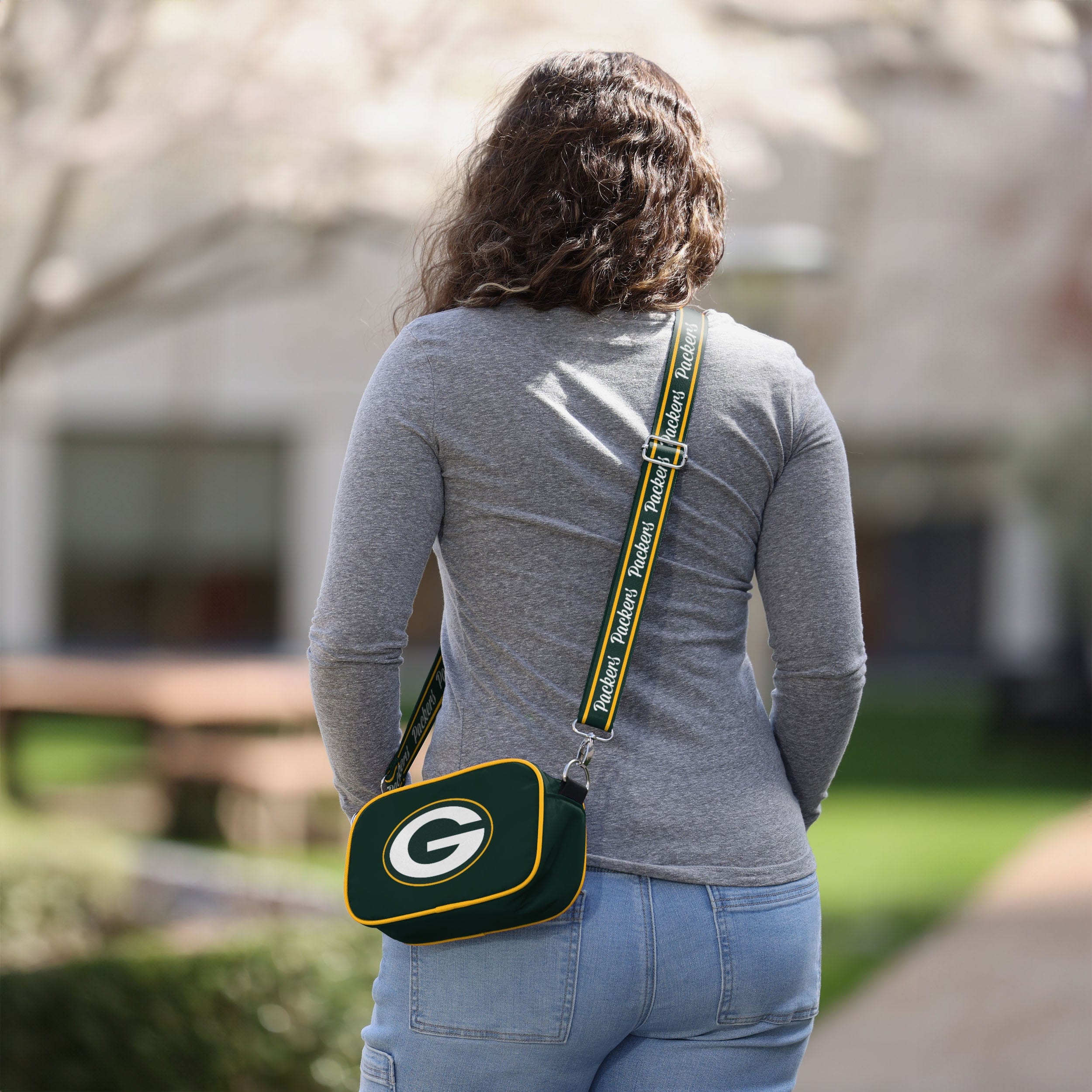 Green Bay Packers Team Logo Crossbody Bag - Image 3