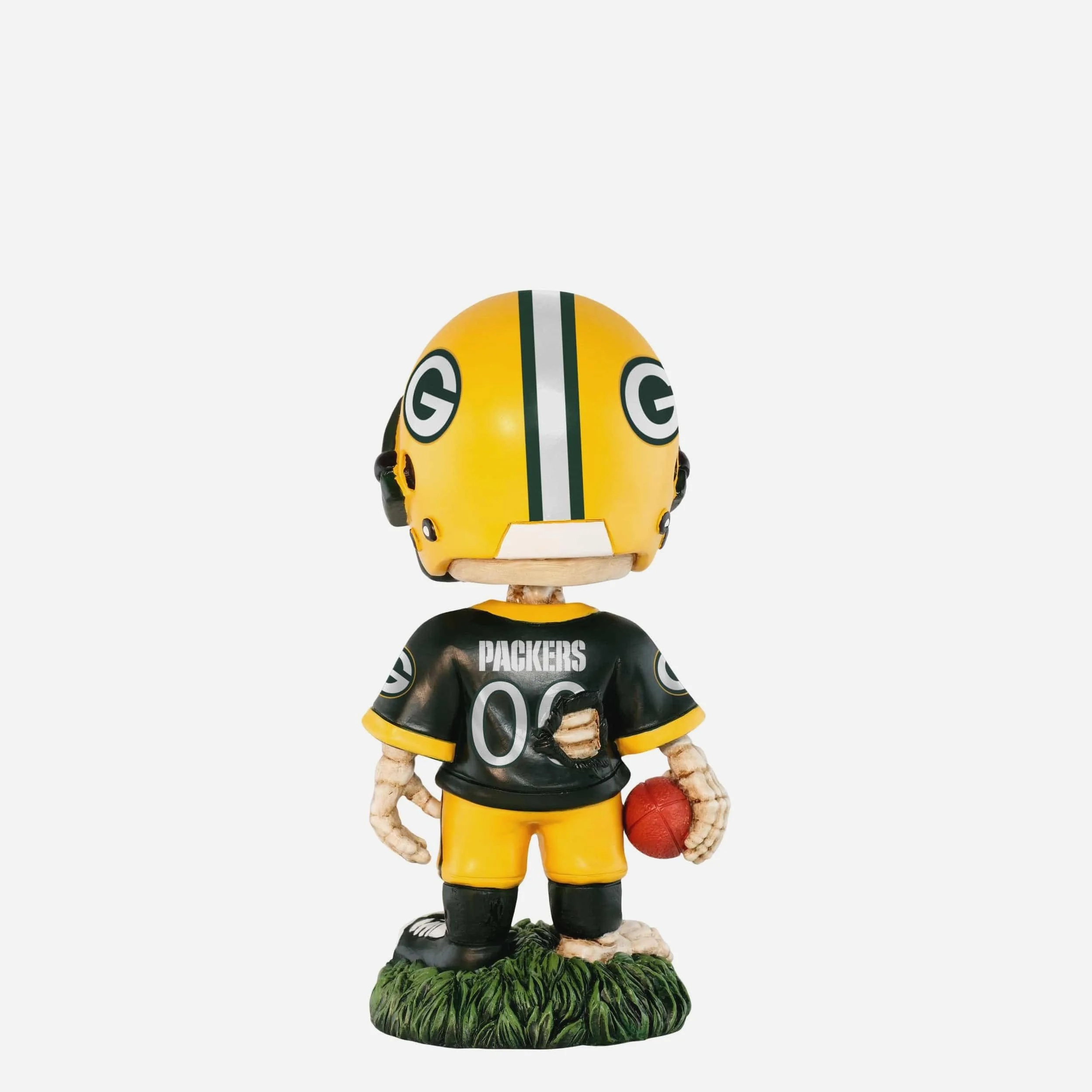 Green Bay Packers Team Skull Mini Bobblehead - Image 5