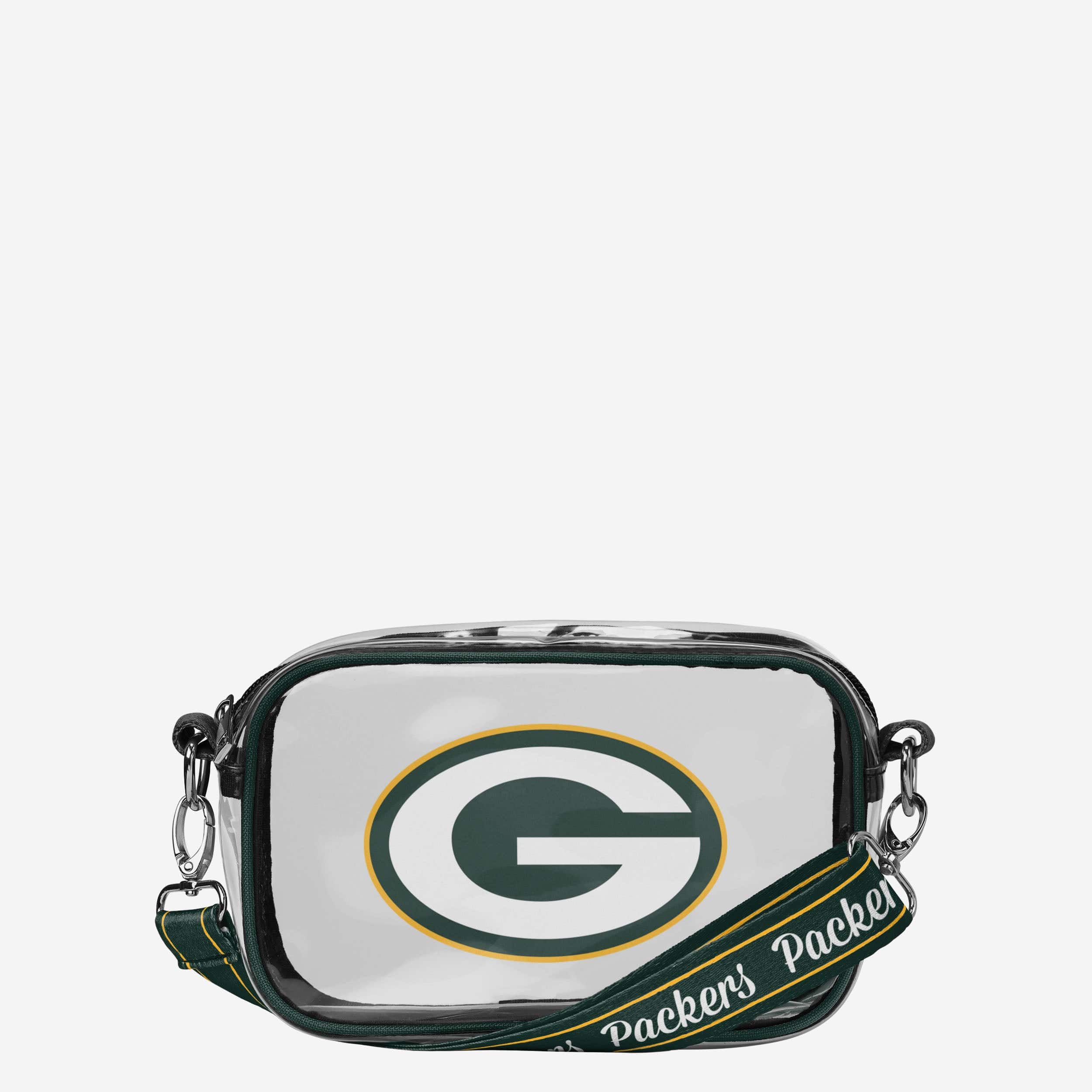 Green Bay Packers Team Stripe Clear Crossbody Bag