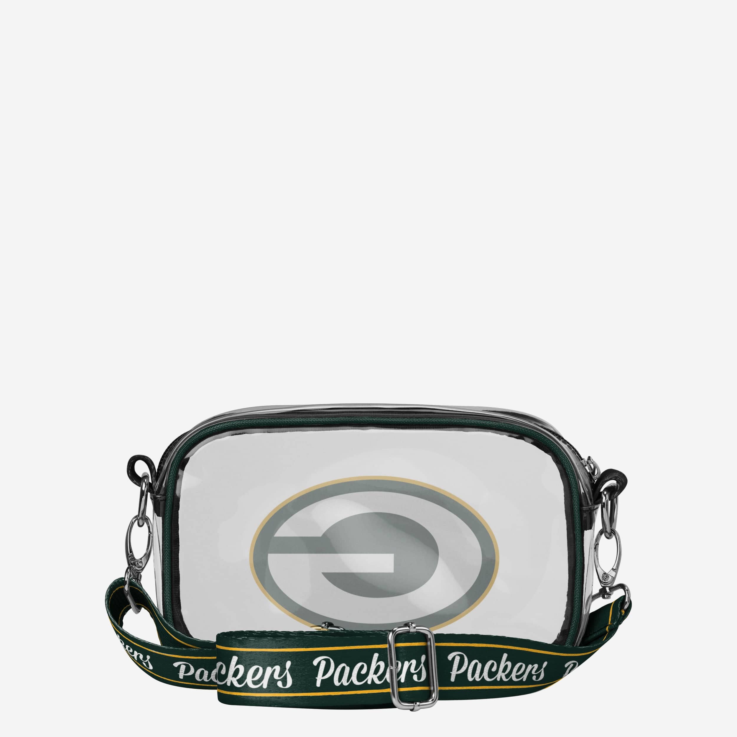 Green Bay Packers Team Stripe Clear Crossbody Bag - Image 5