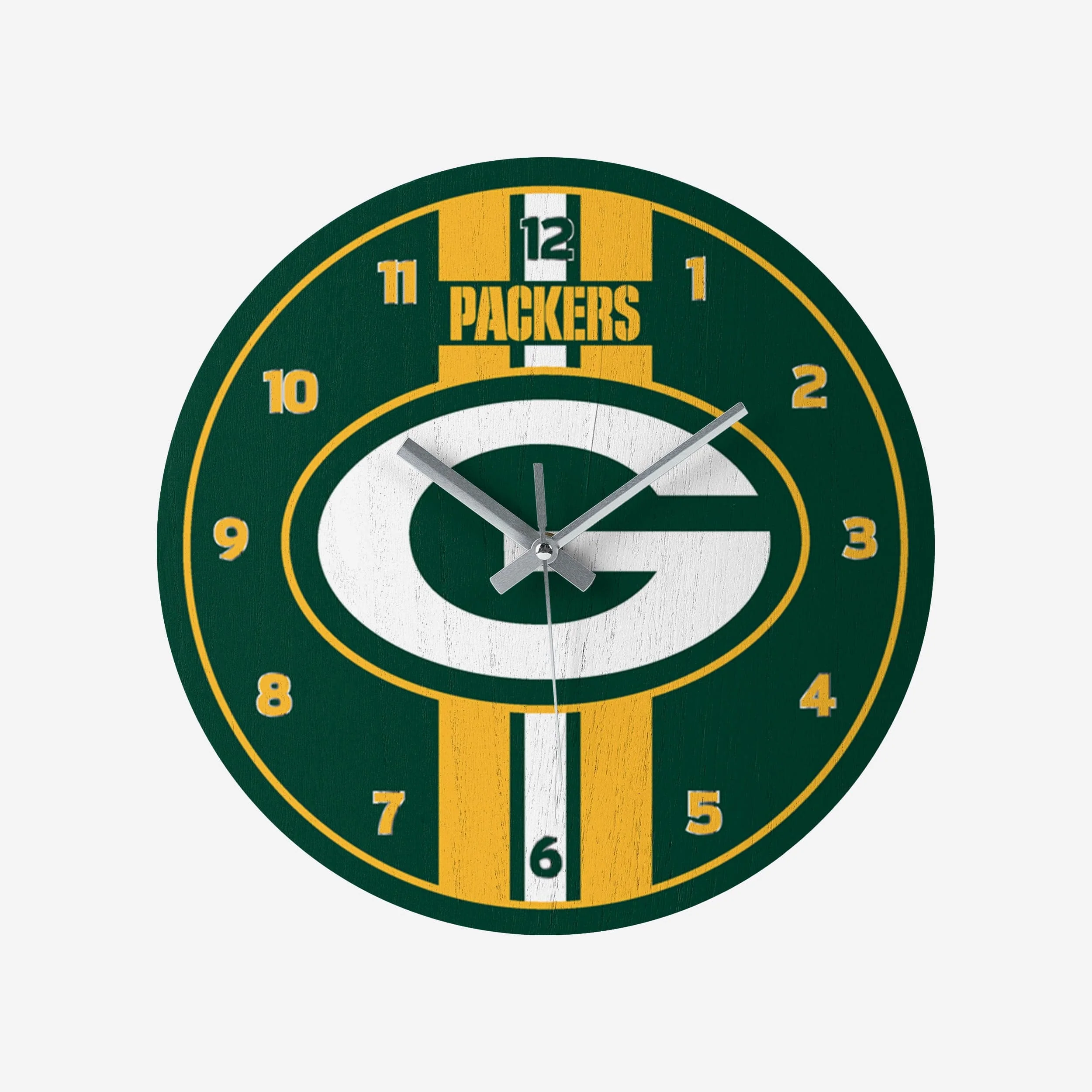 Green Bay Packers Team Stripe Clock