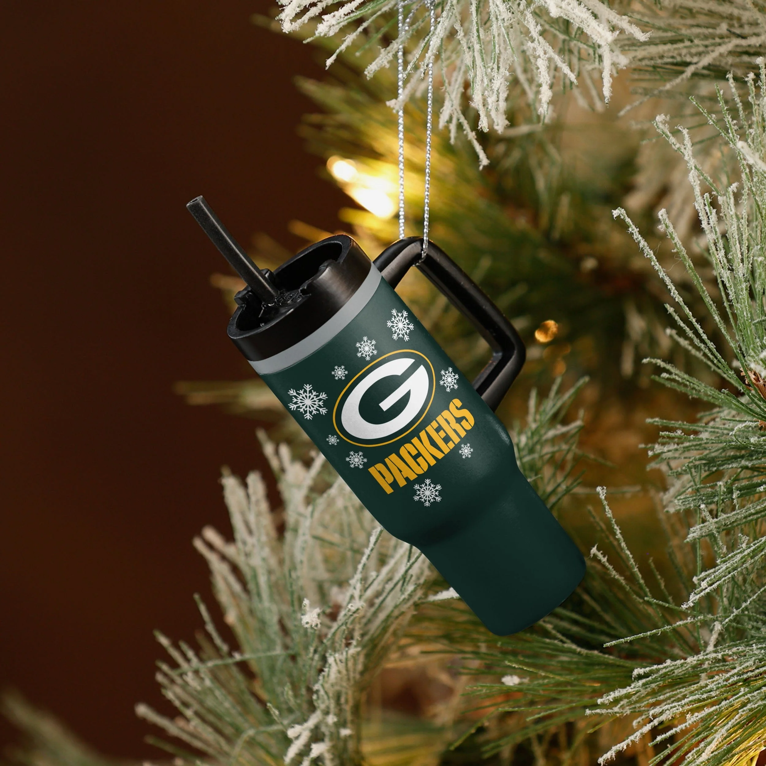 Green Bay Packers Tumbler Ornament - Image 3