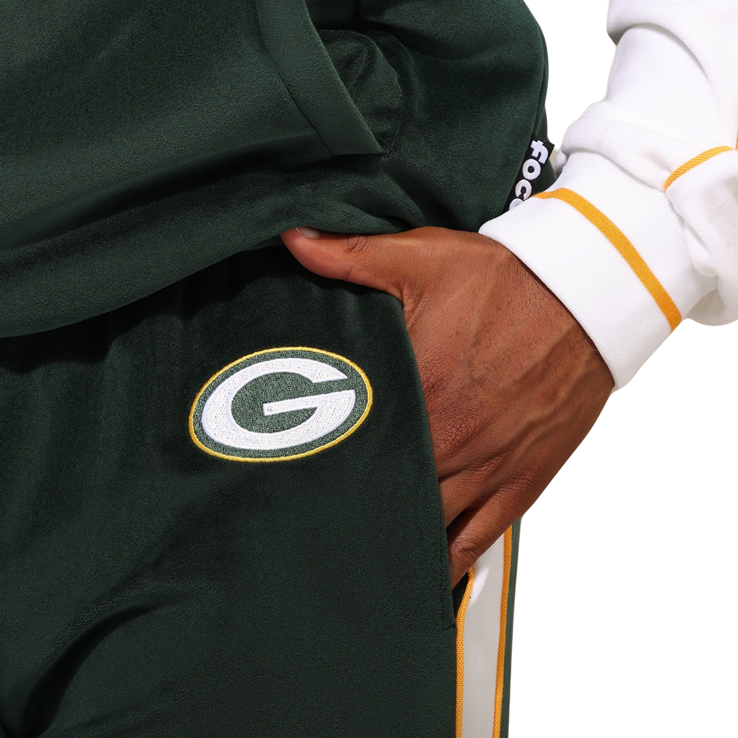 Green Bay Packers Two Tone Velour Pants - Image 3