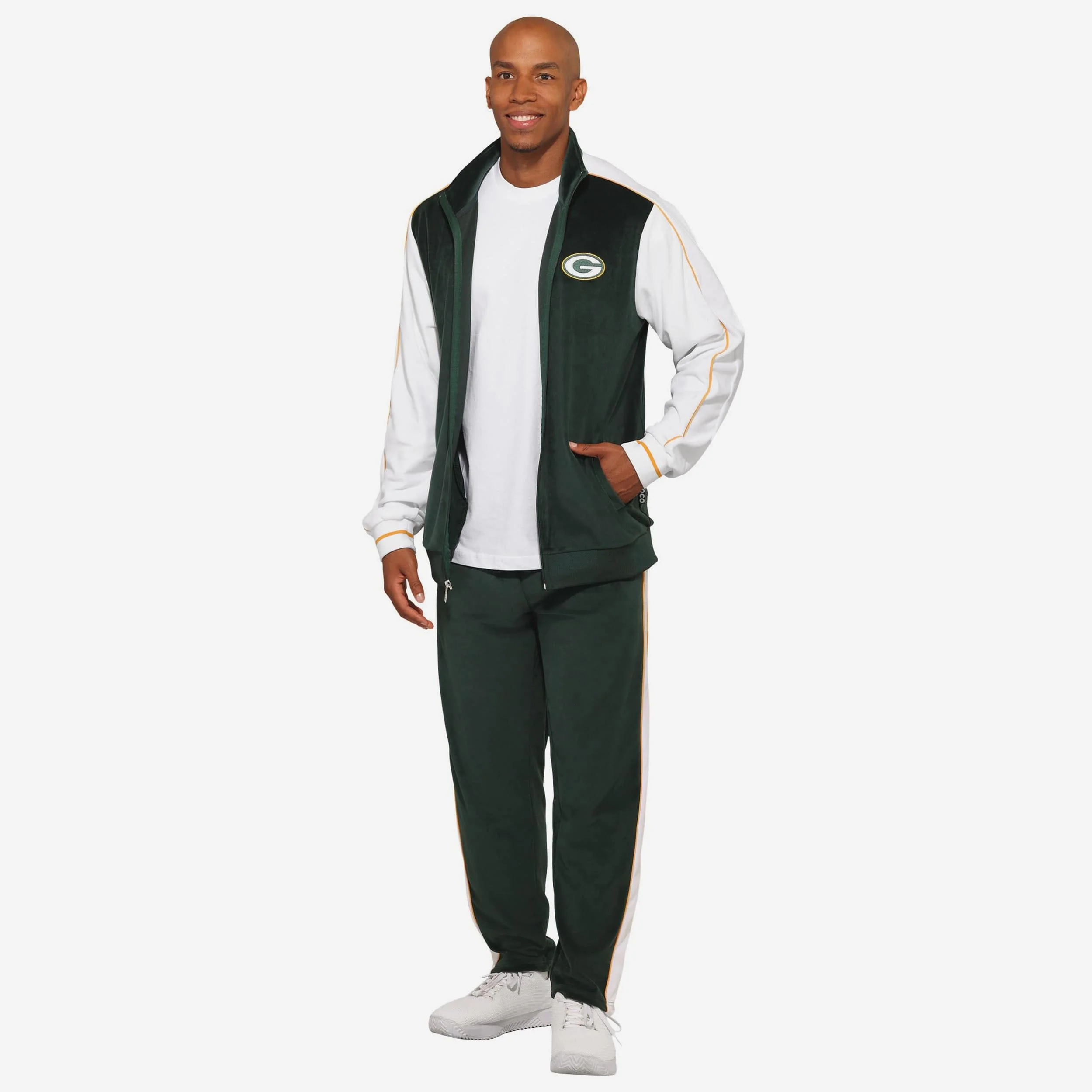 Green Bay Packers Two Tone Velour Pants - Image 5