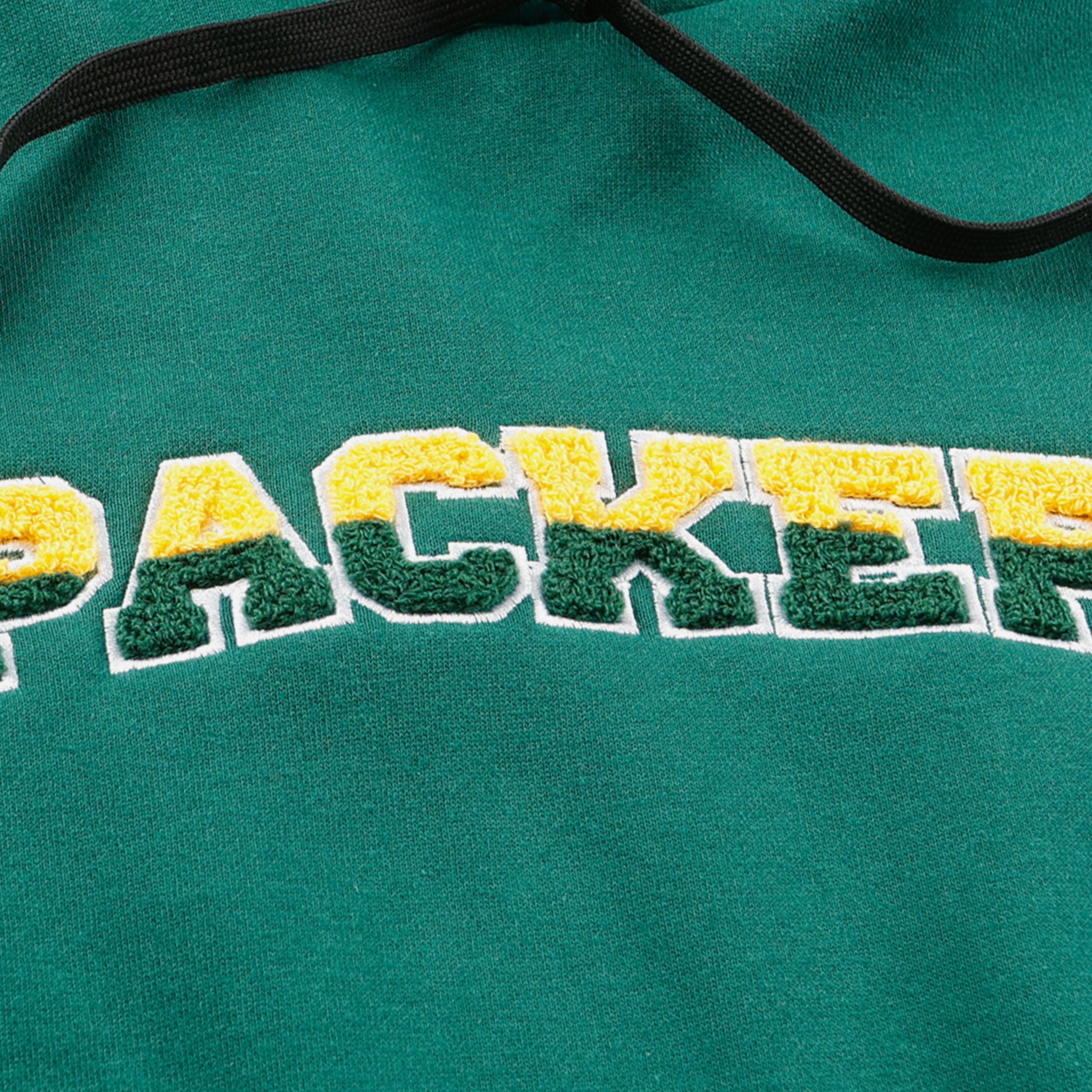 Green Bay Packers Womens Cropped Chenille Hoodie - Image 3