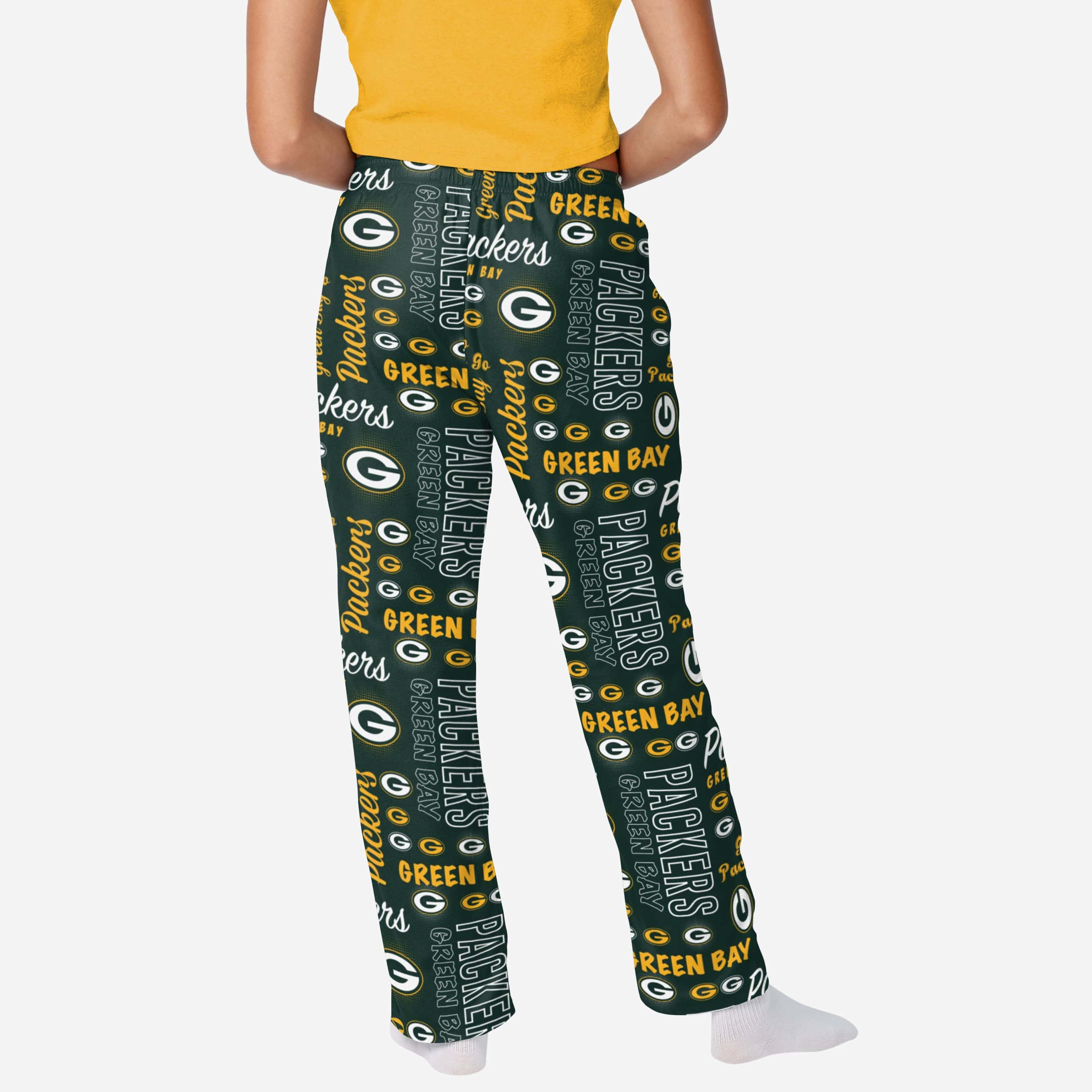 Green Bay Packers Womens Mini Print Lounge Pants - Image 2