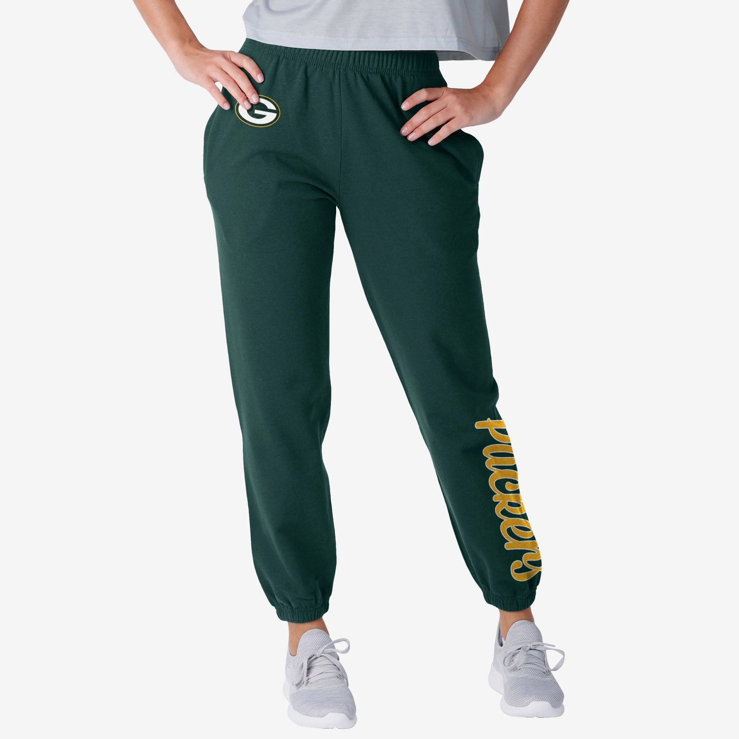 Green Bay Packers Womens Script Wordmark Team Color Sweatpants