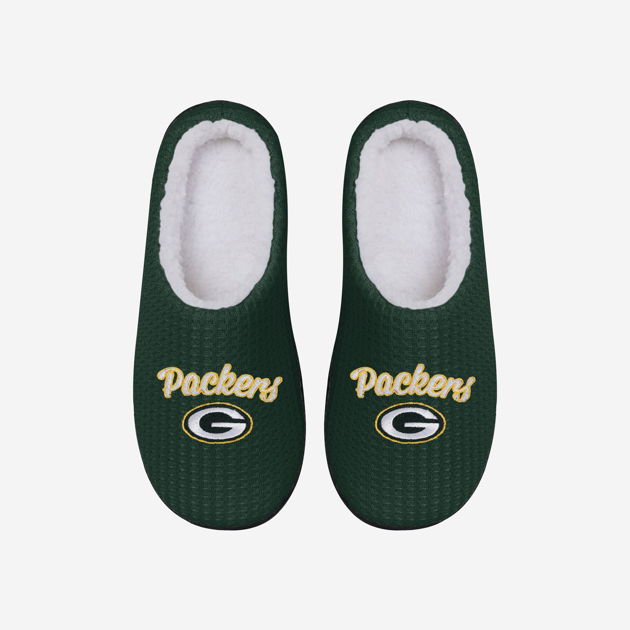 Green Bay Packers Womens Sherpa Lined Memory Foam Slipper - Image 2