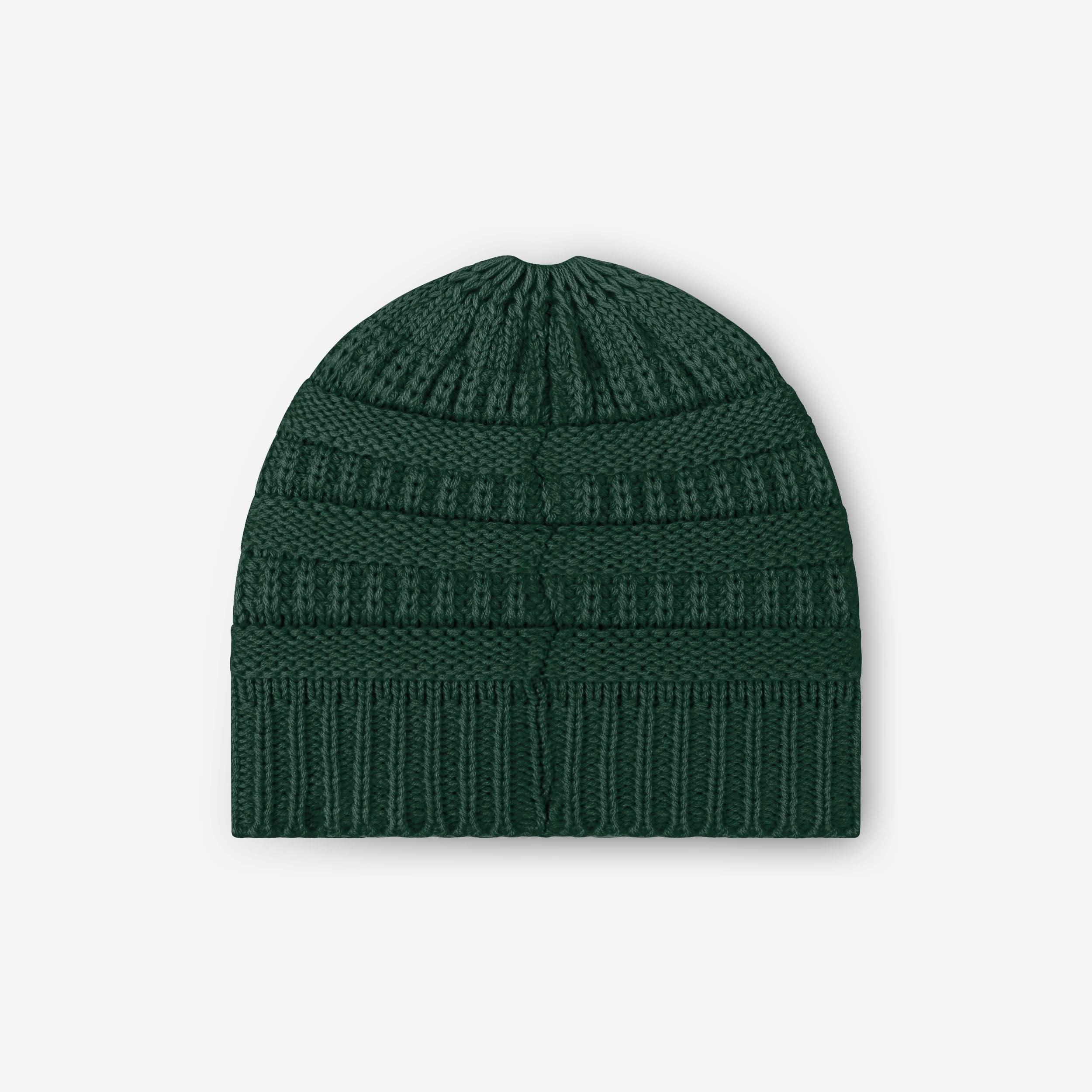 Green Bay Packers Womens Solid Ponytail Beanie - Image 2