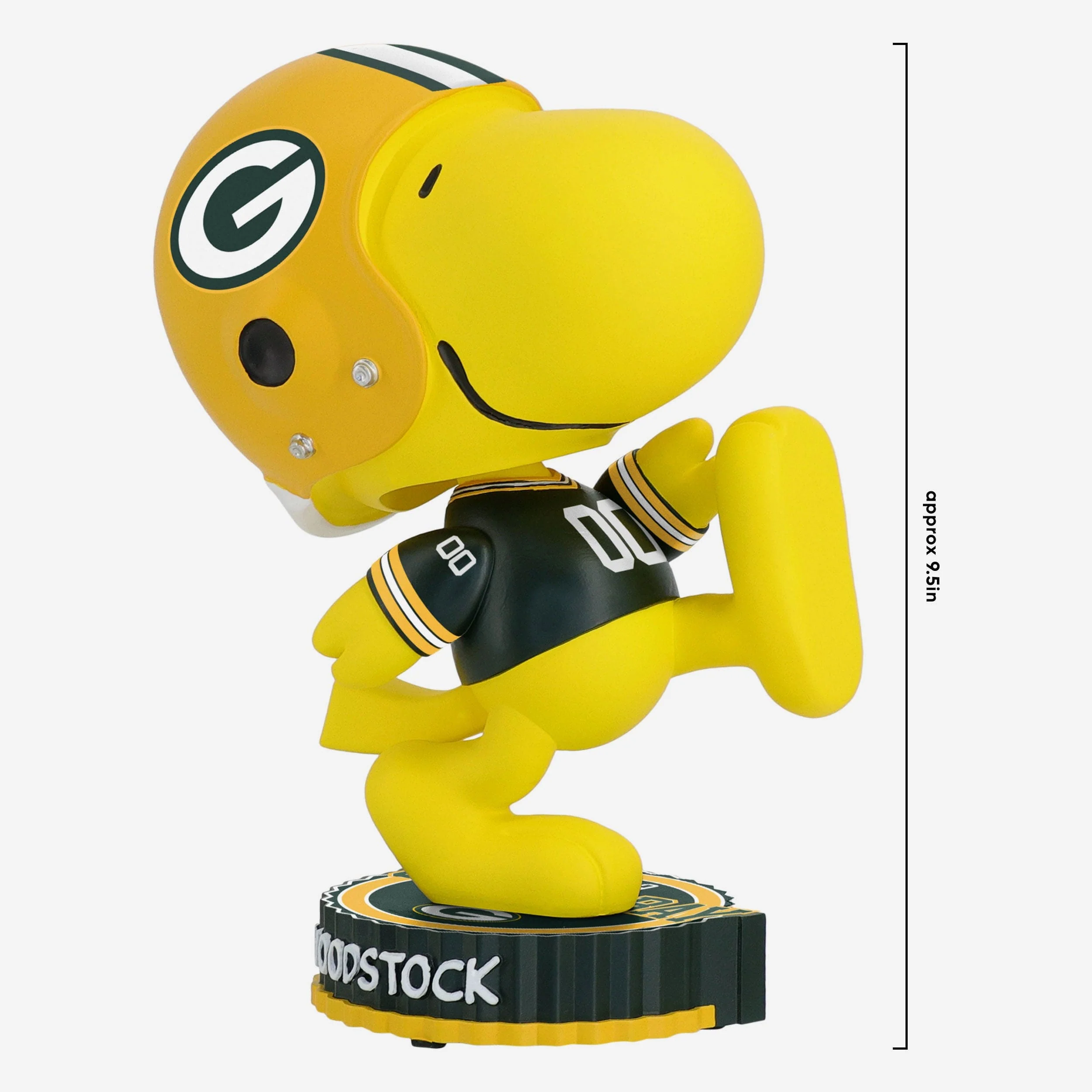 Green Bay Packers Woodstock Peanuts Bighead Bobblehead - Image 4