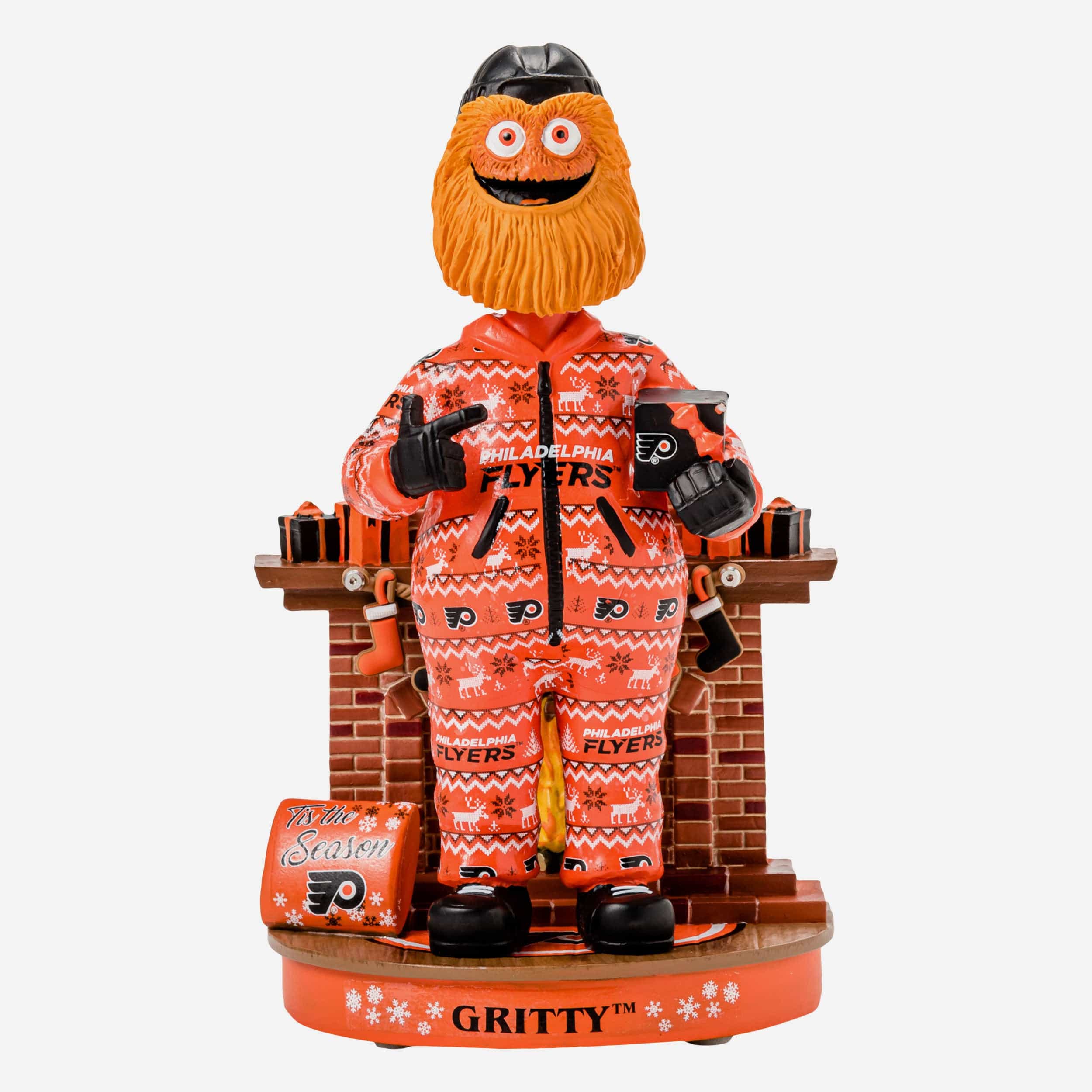 Gritty Philadelphia Flyers Holiday Mascot Bobblehead