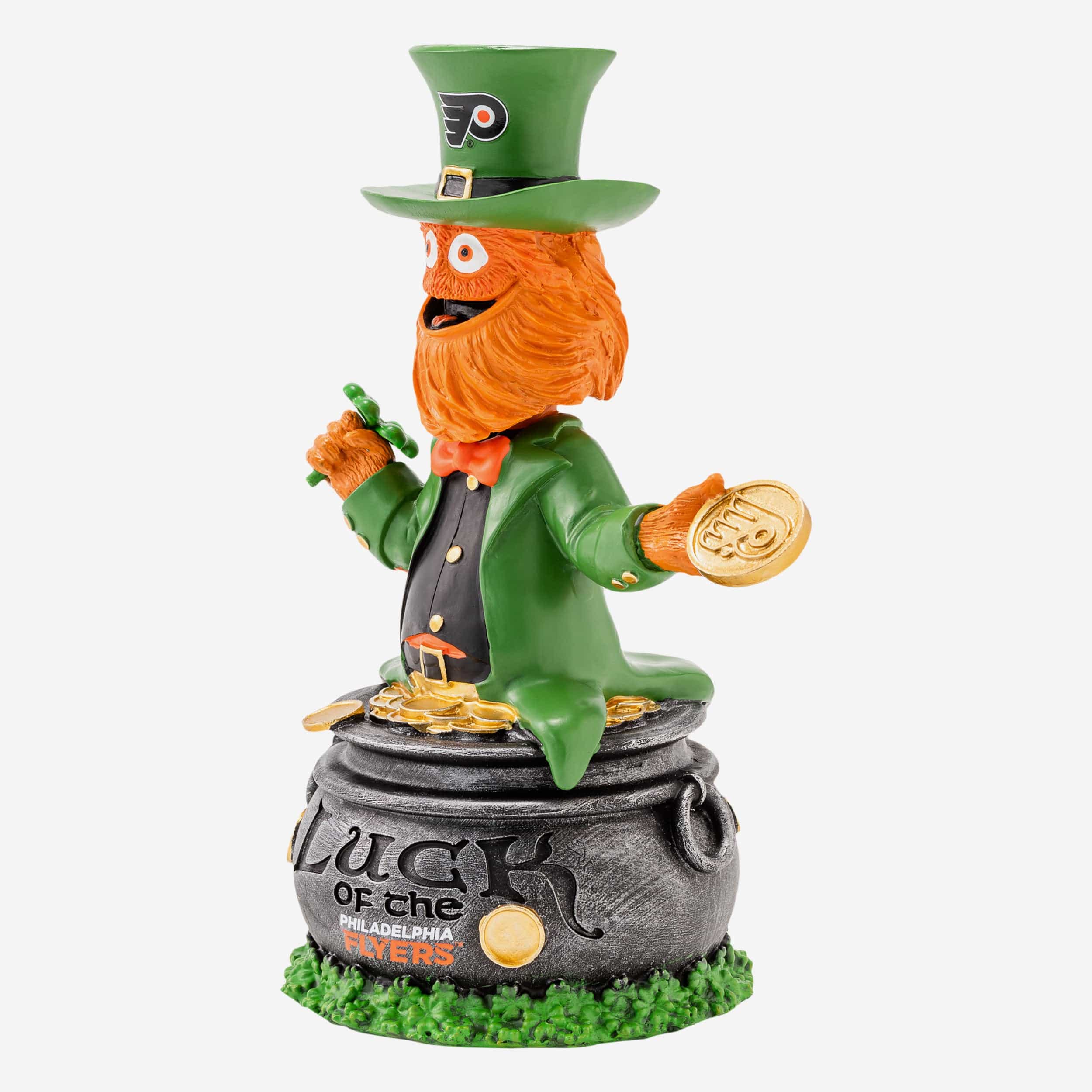 Gritty Philadelphia Flyers Saint Patricks Day Mascot Bobblehead - Image 4