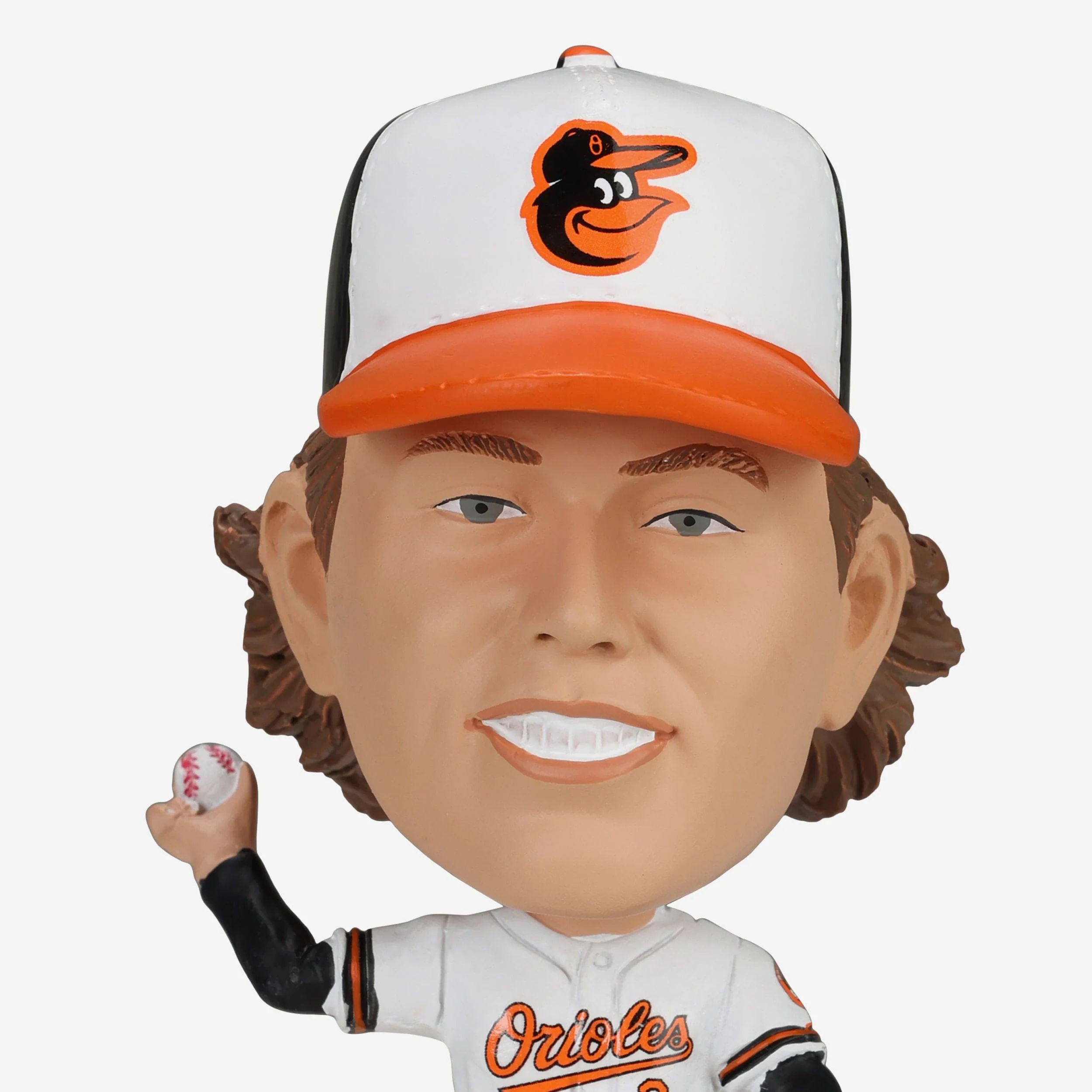 Gunnar Henderson & Adley Rutschman & Austin Hays Baltimore Orioles Connecting Base 3 Pack Mini Bighead Bobblehead Set - Image 3