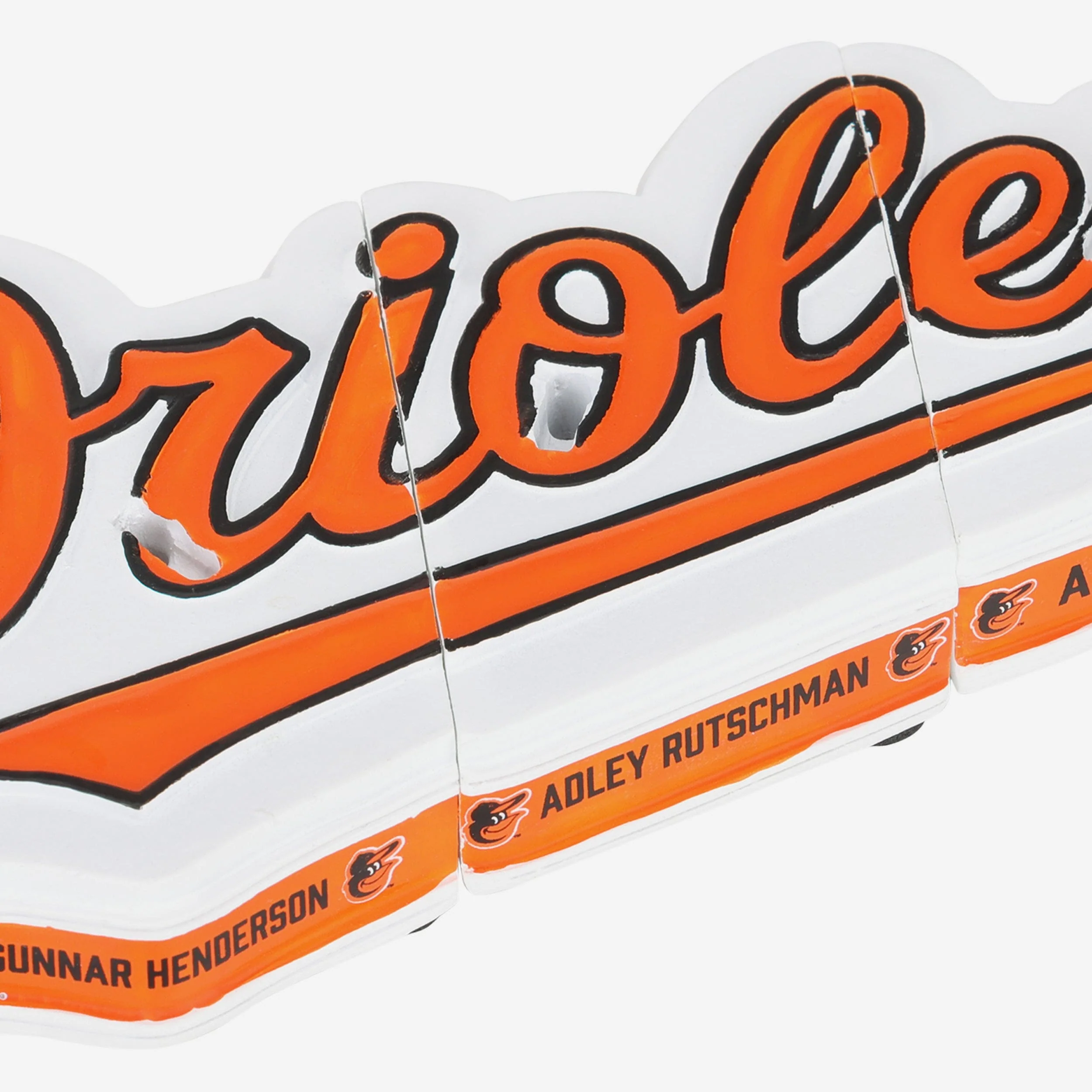 Gunnar Henderson & Adley Rutschman & Austin Hays Baltimore Orioles Connecting Base 3 Pack Mini Bighead Bobblehead Set - Image 4