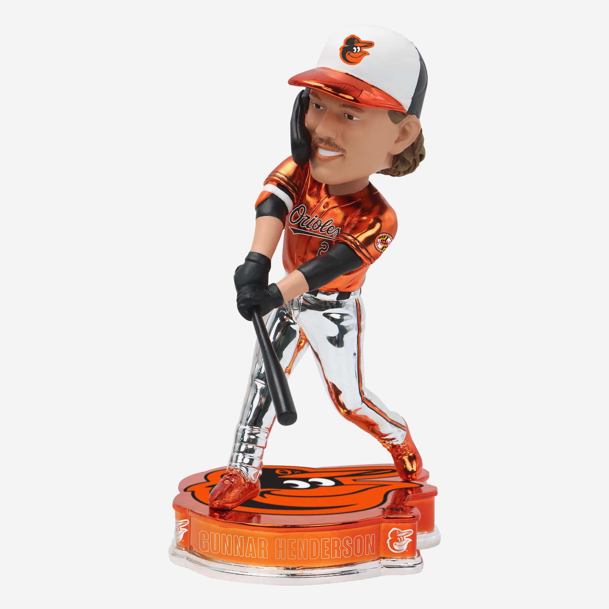 Gunnar Henderson Baltimore Orioles Electroplated Bobblehead