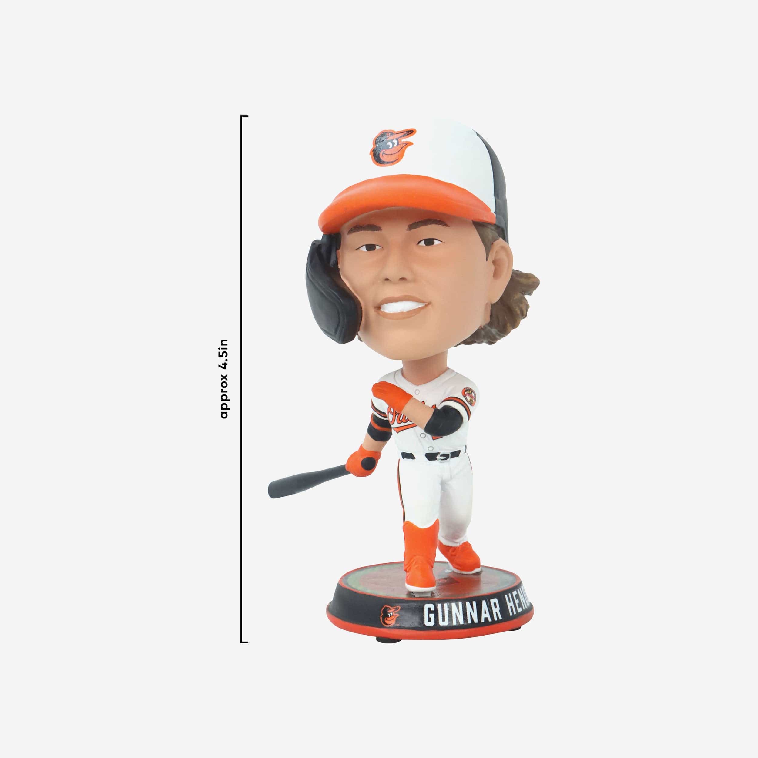 Gunnar Henderson Baltimore Orioles Field Stripe Mini Bighead Bobblehead - Image 4