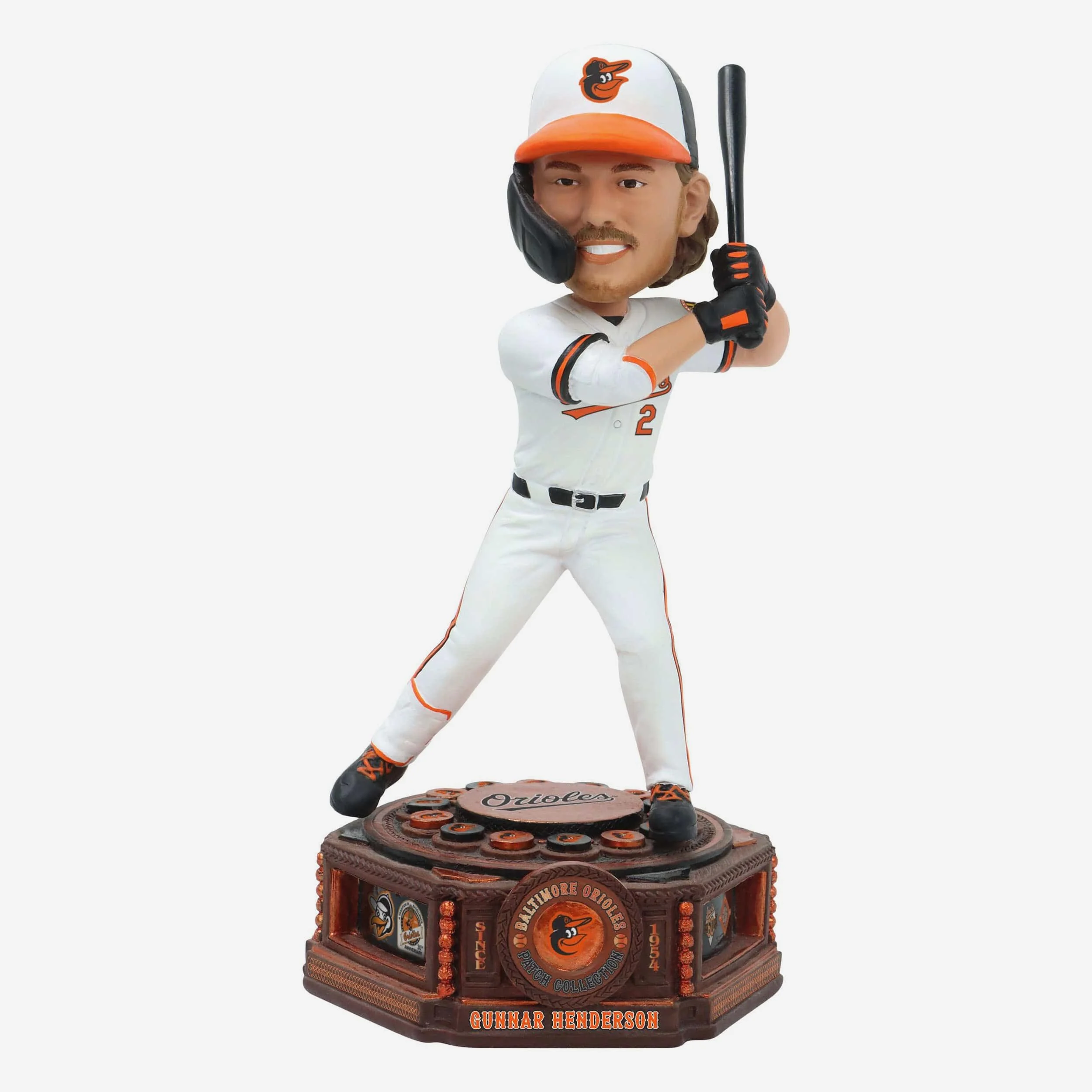 Gunnar Henderson Baltimore Orioles Patch Collection Bobblehead