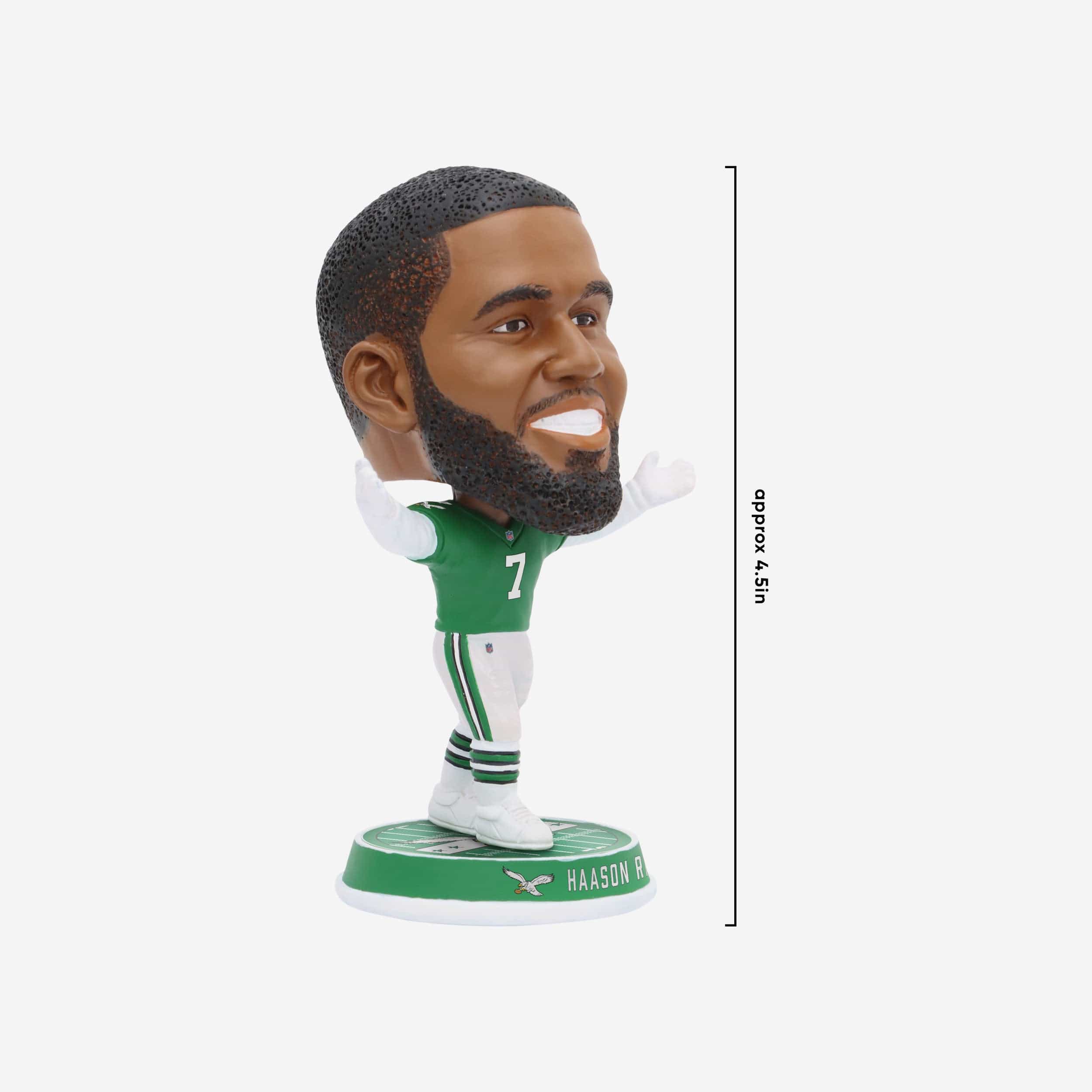 Haason Reddick Philadelphia Eagles Kelly Green Uniform Field Stripe Mini Bighead Bobblehead - Image 4