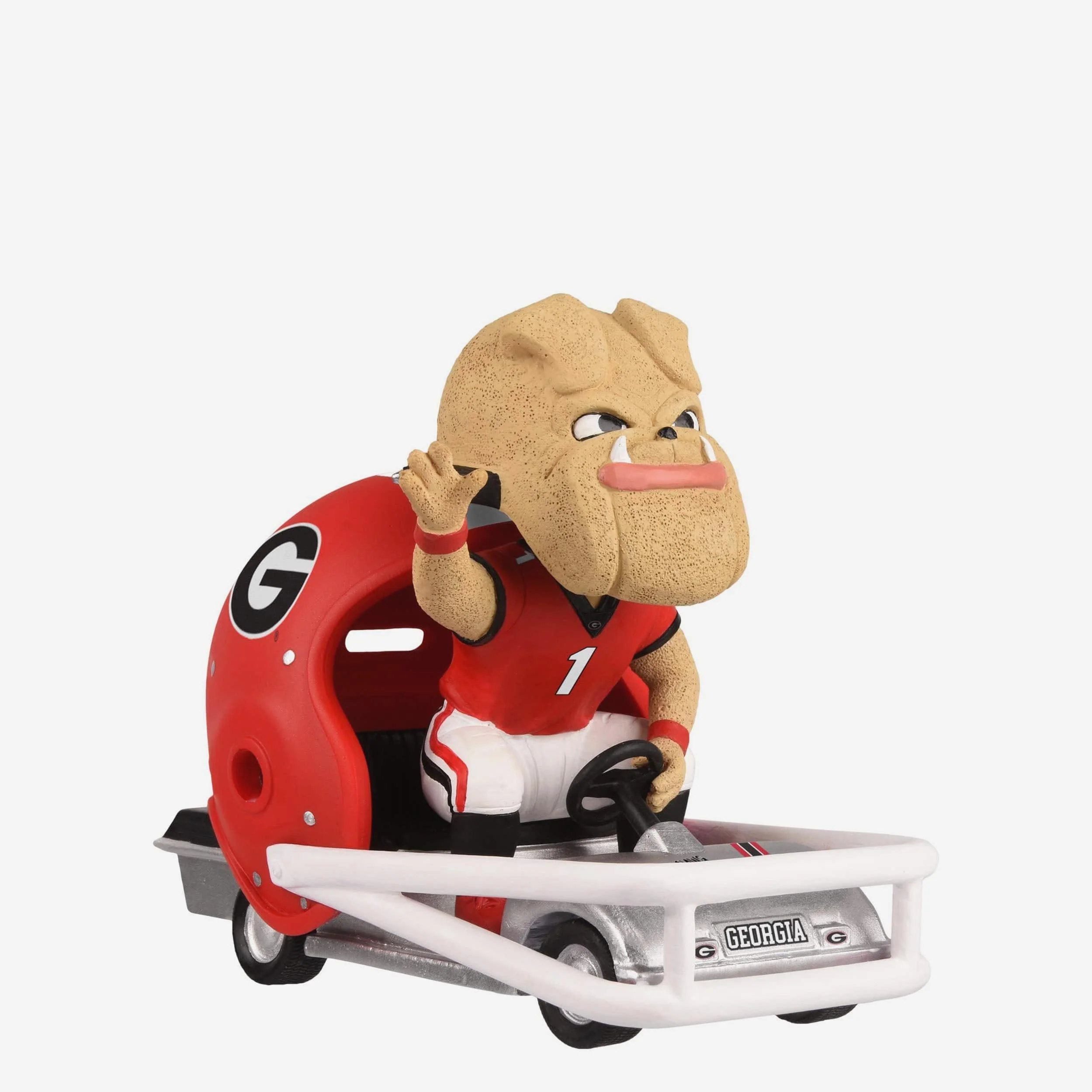 Hairy Dawg Georgia Bulldogs Helmet Cart Mascot Bobblehead
