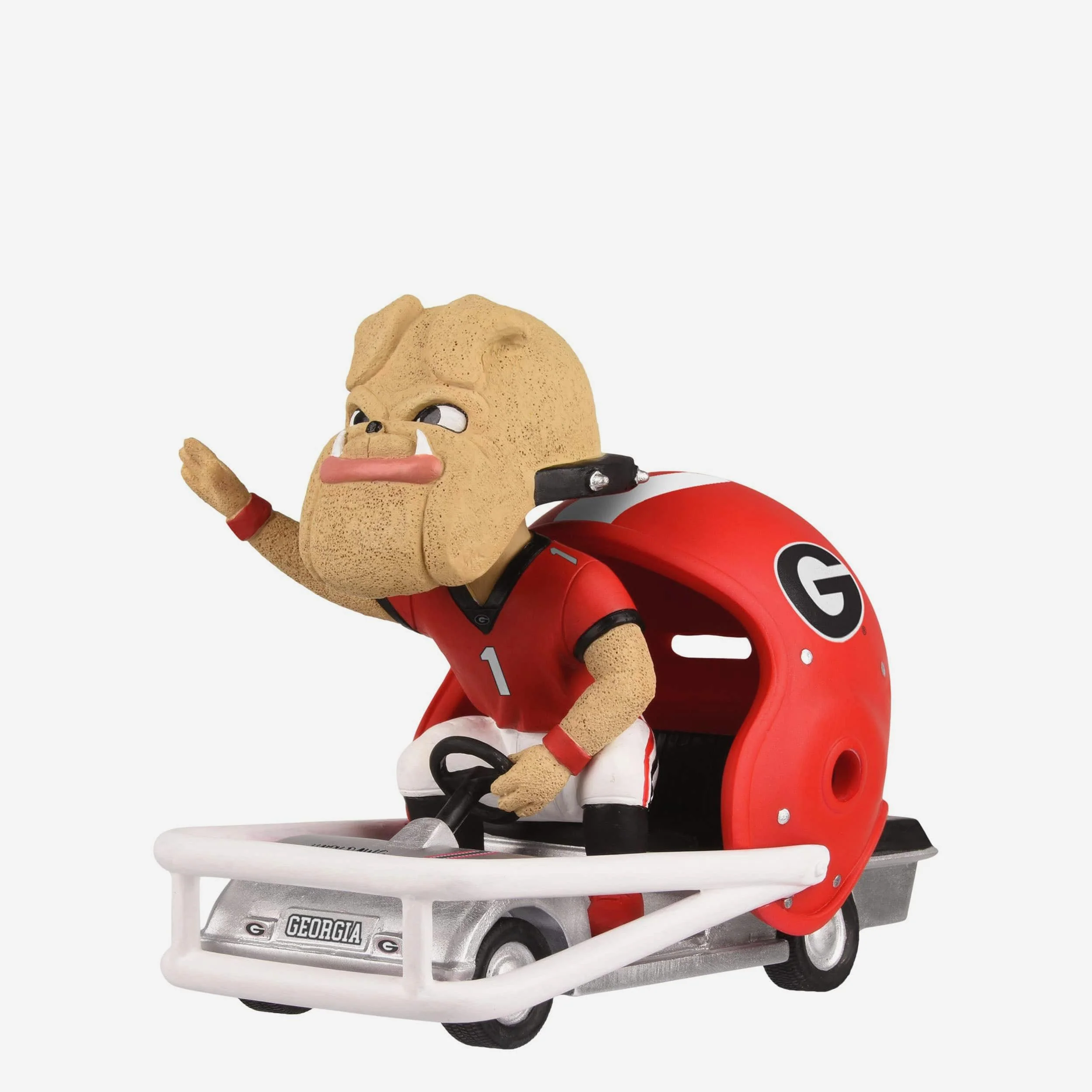 Hairy Dawg Georgia Bulldogs Helmet Cart Mascot Bobblehead - Image 4