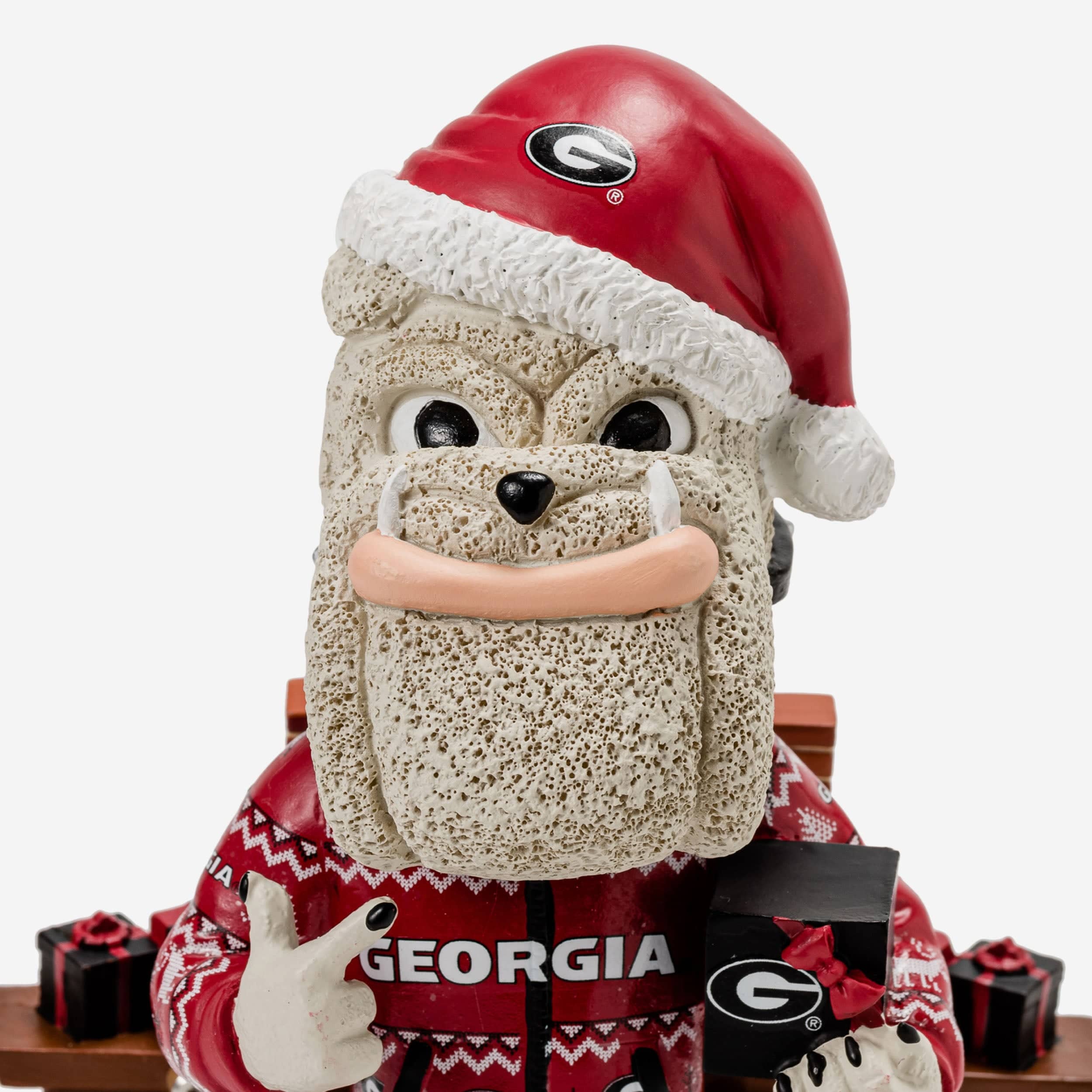Hairy Dawg Georgia Bulldogs Holiday Mascot Bobblehead - Image 2