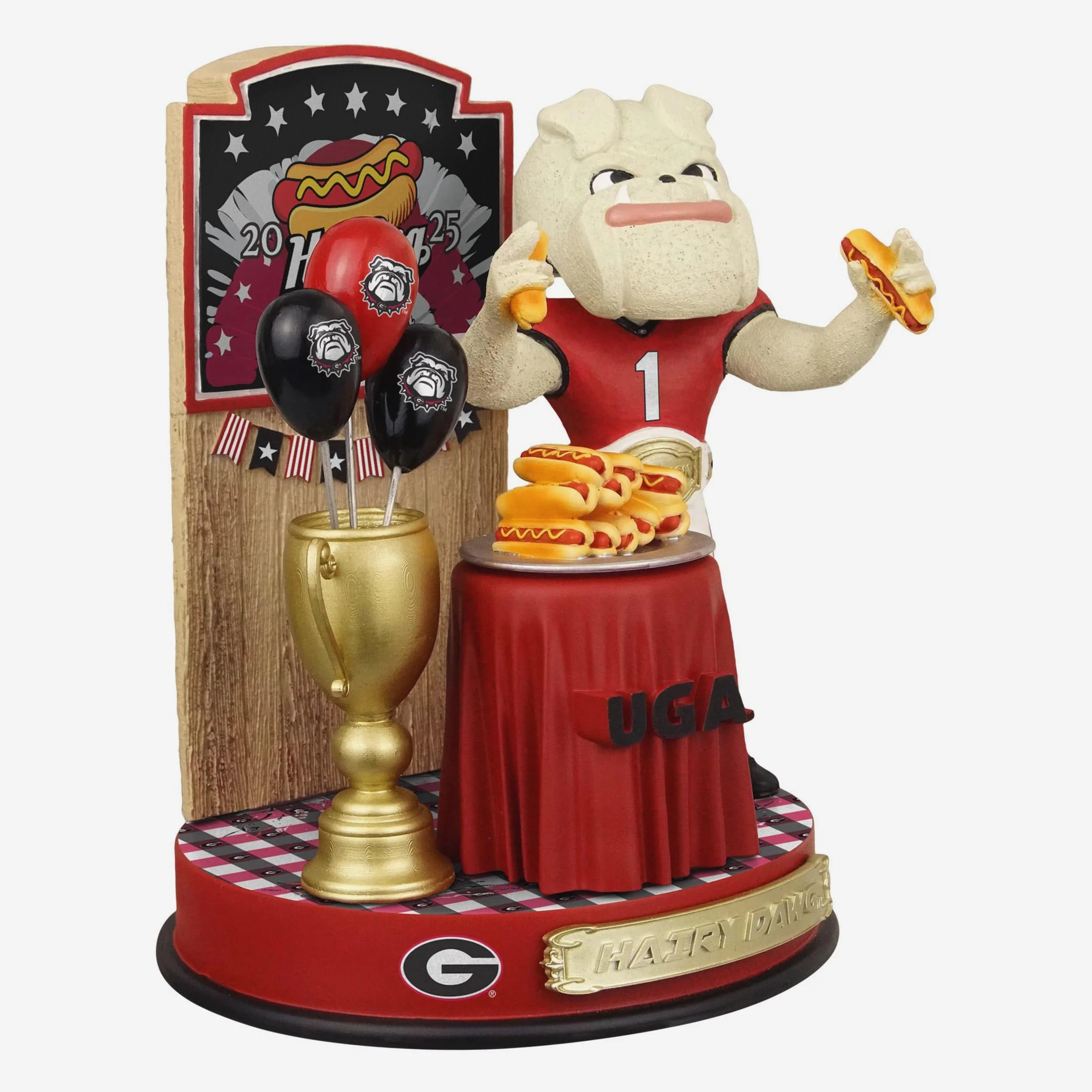 Hairy Dawg Georgia Bulldogs Hot Dog Eating Contest Bobblehead - Image 4