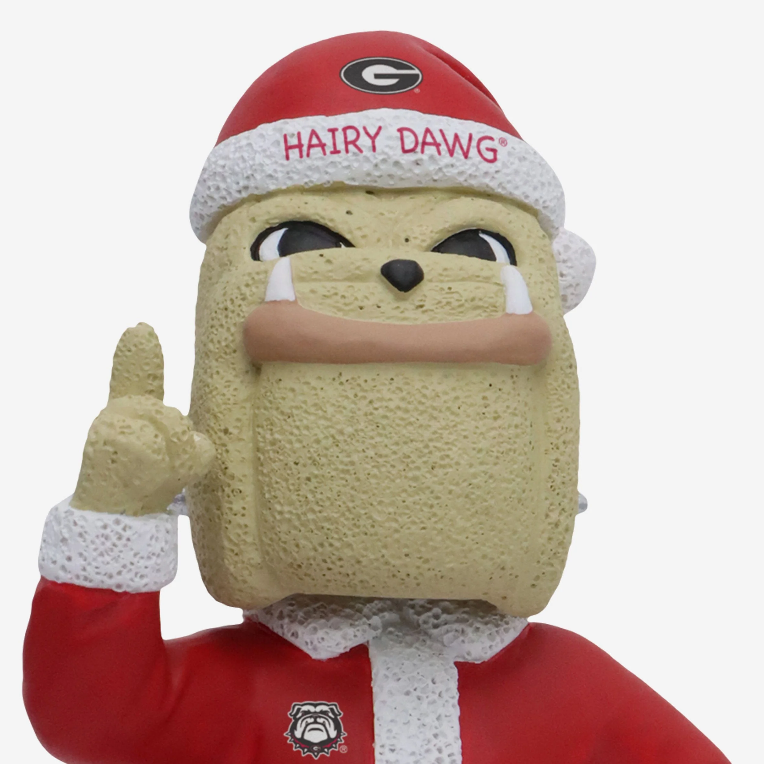 Hairy Dawg Georgia Bulldogs Santa Mascot Bobblehead - Image 2