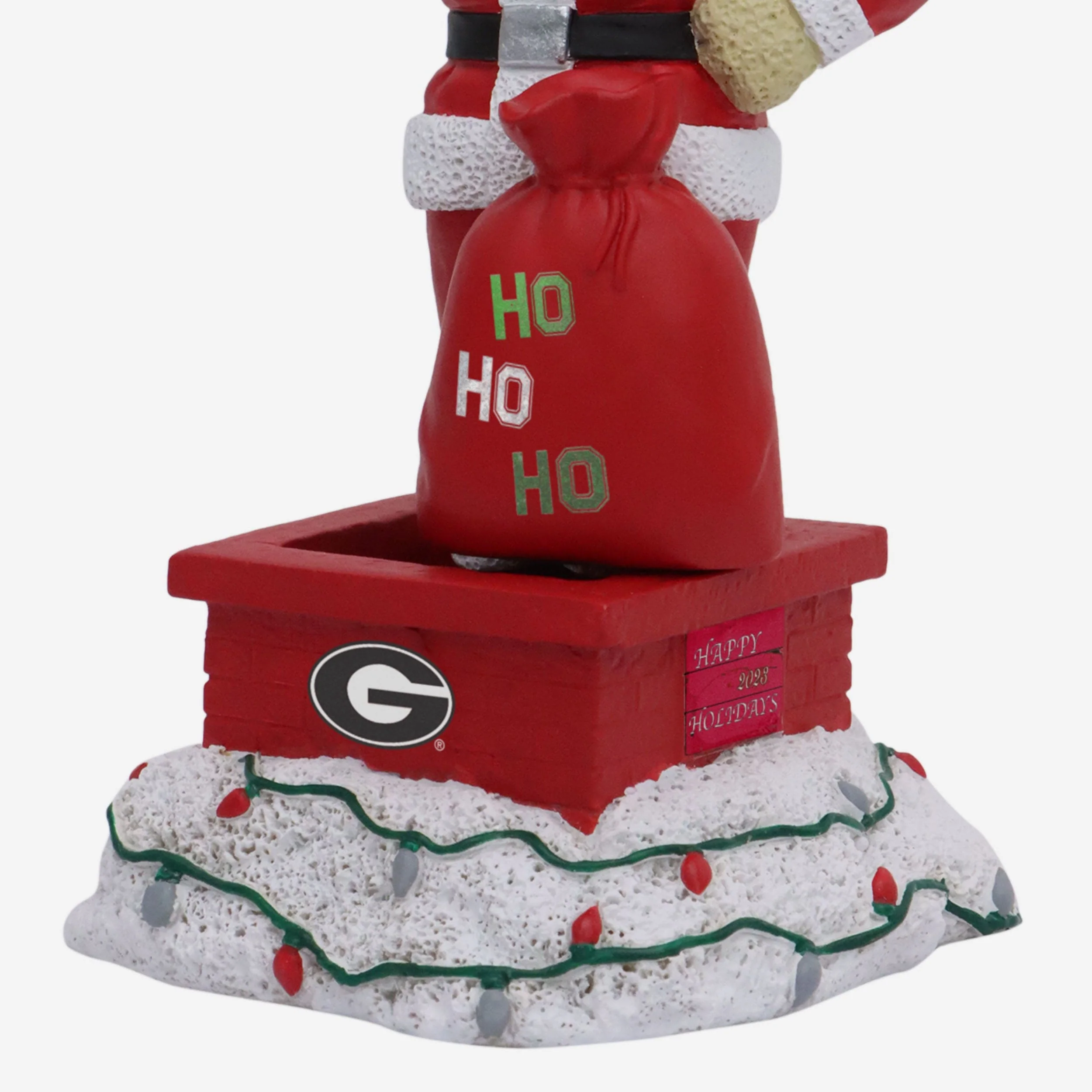 Hairy Dawg Georgia Bulldogs Santa Mascot Bobblehead - Image 3