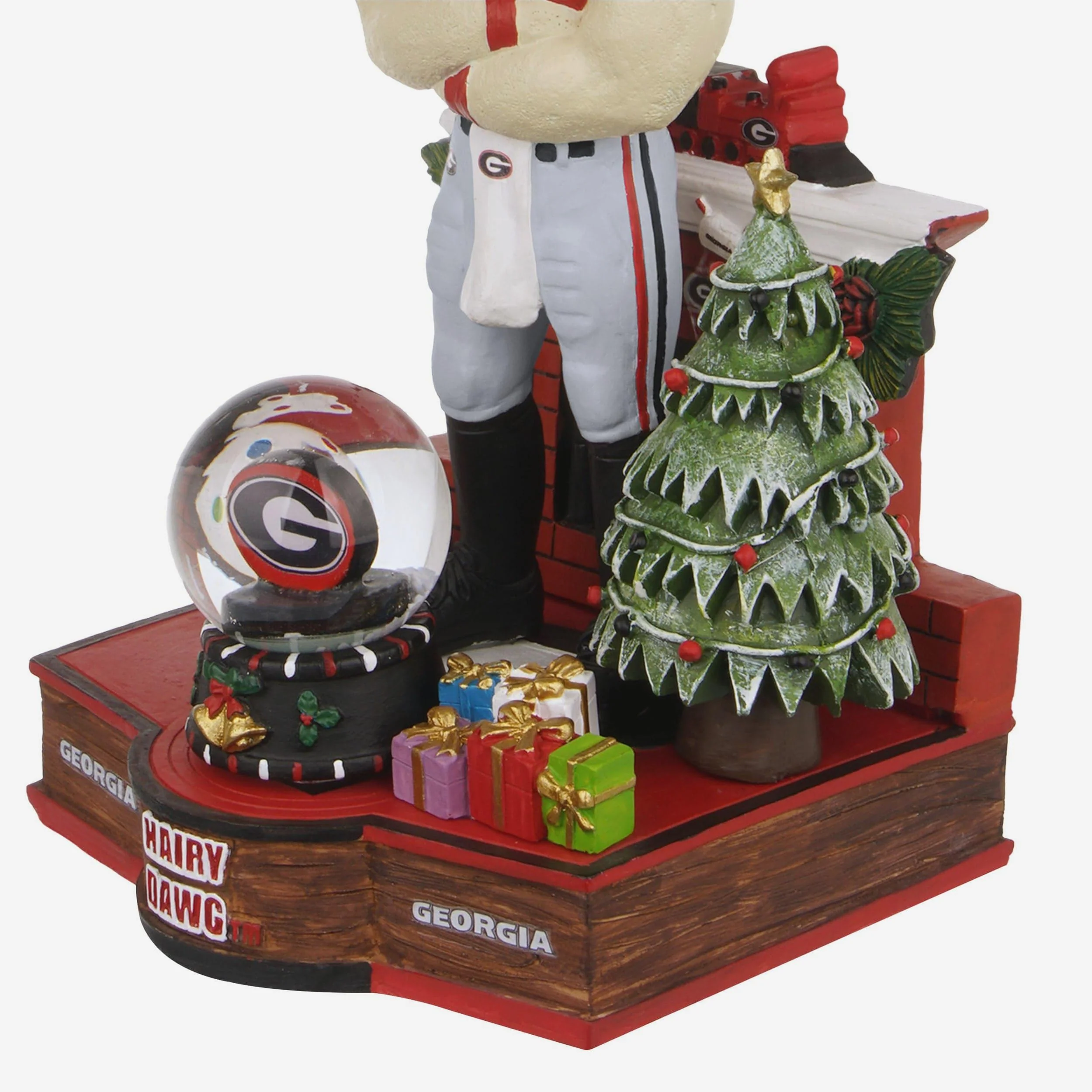 Hairy Dawg Georgia Bulldogs Snow Globe Mascot Bobblehead - Image 3