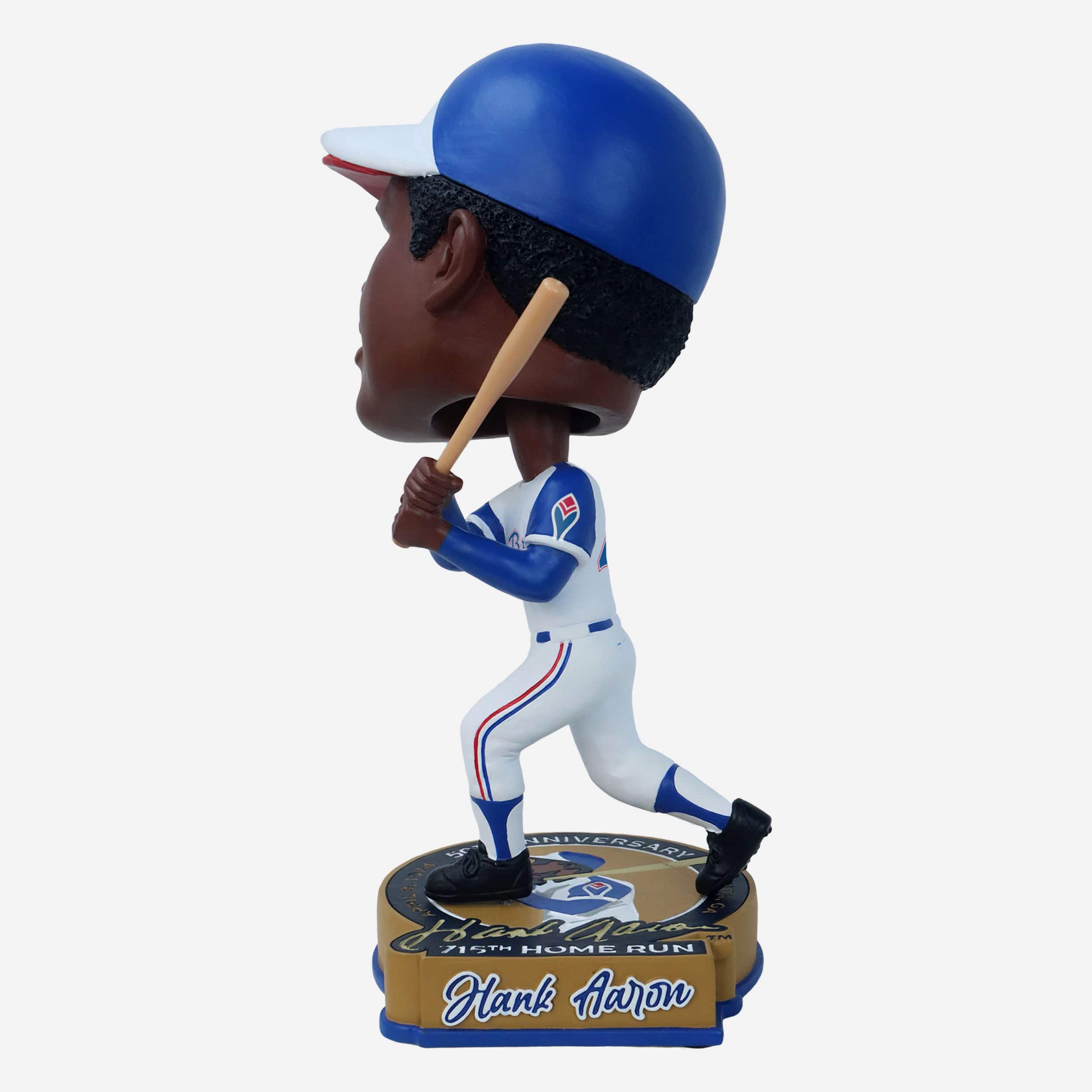 Hank Aaron Atlanta Braves 715 Home Run 50th Anniversary Bighead Bobblehead