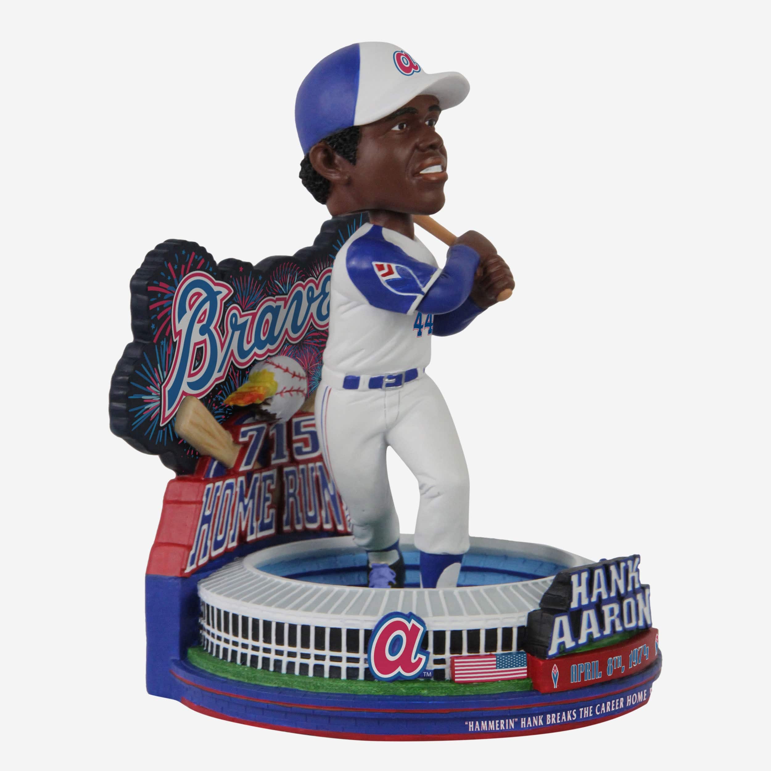 Hank Aaron Atlanta Braves 715th Home Run Moment Bobblehead - Image 4