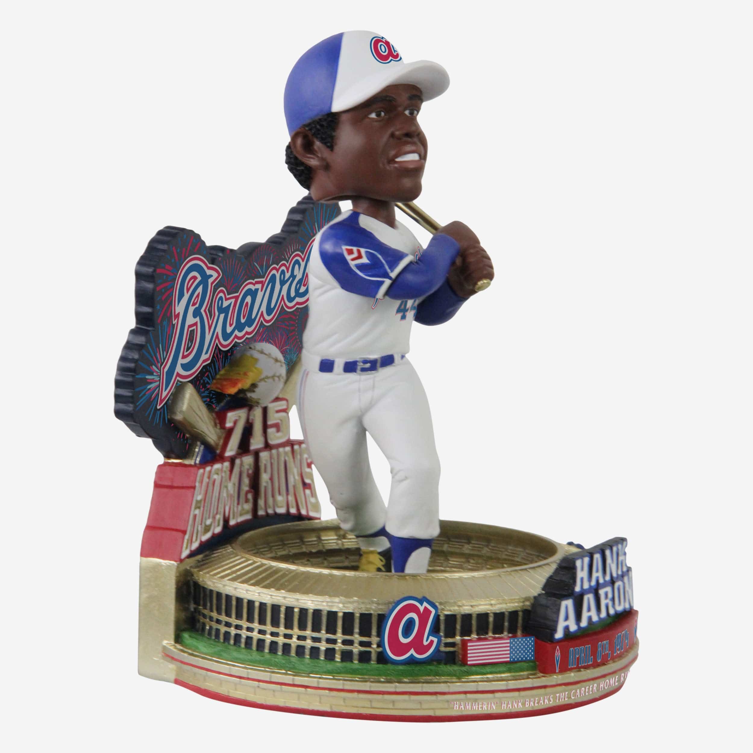Hank Aaron Atlanta Braves 715th Home Run Moment Variant Bobblehead - Image 4