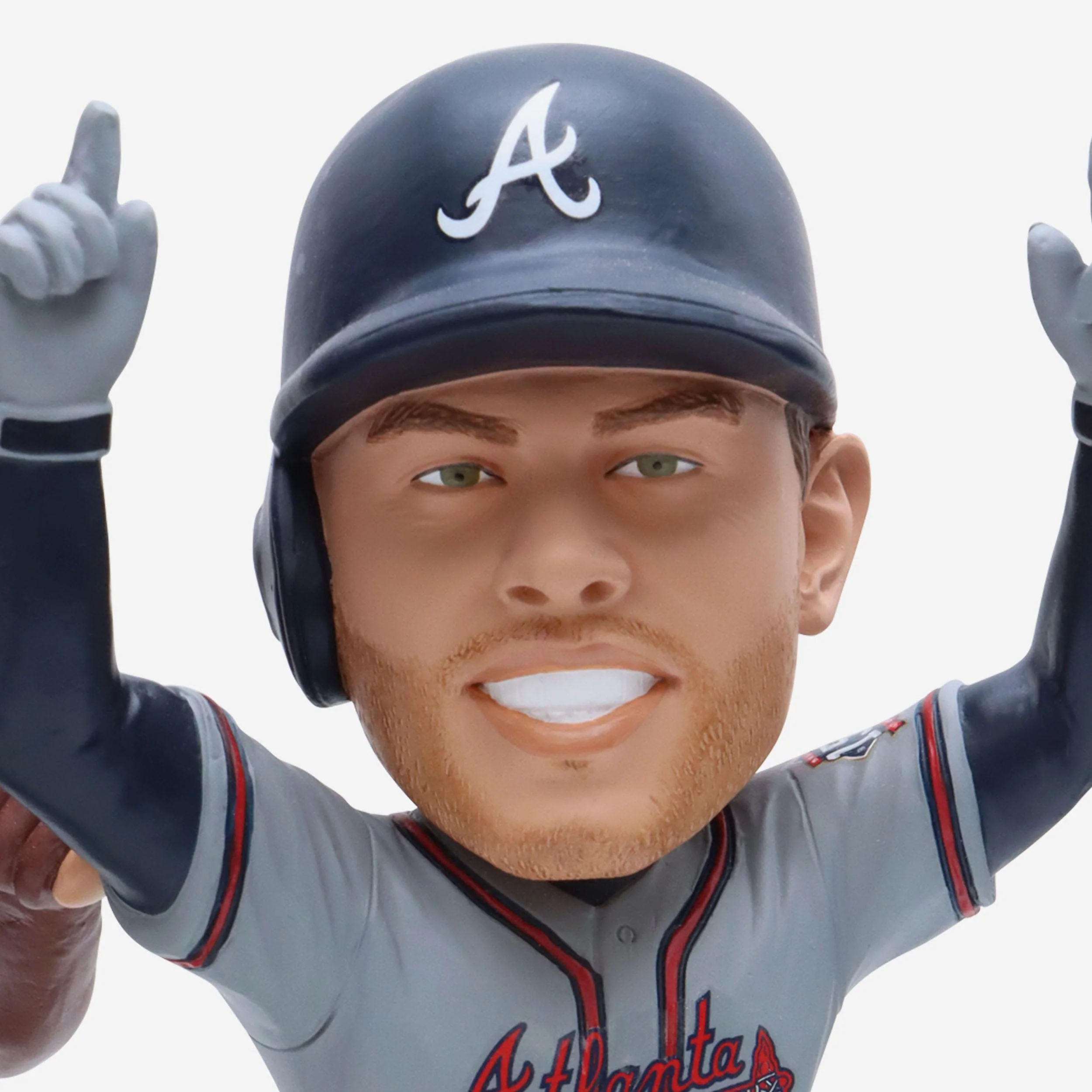 Hank Aaron & Freddie Freeman Atlanta Braves 1957 & 2021 World Series Champions Dual Bobblehead - Image 3
