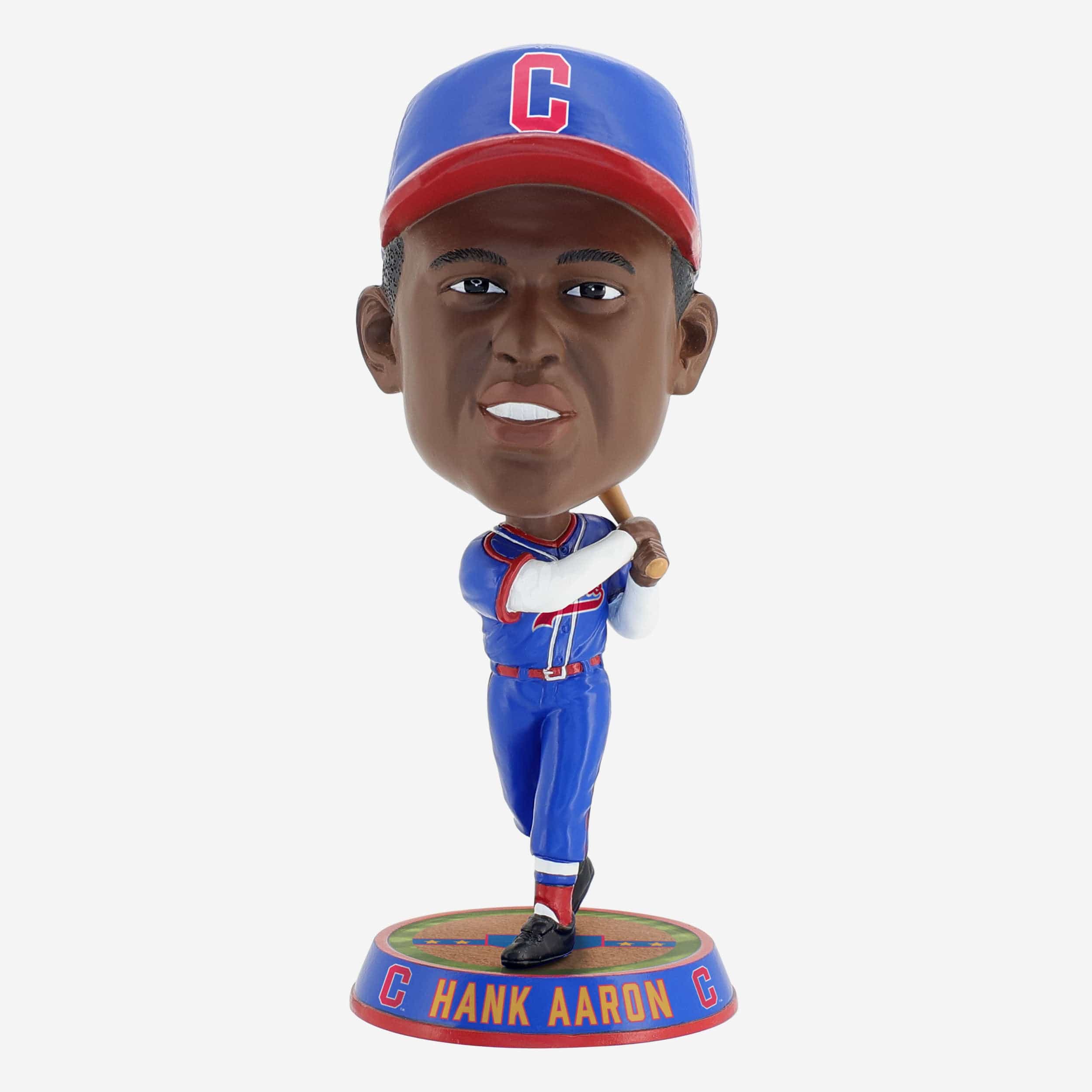 Hank Aaron Indianapolis Clowns Field Stripe Bighead Bobblehead