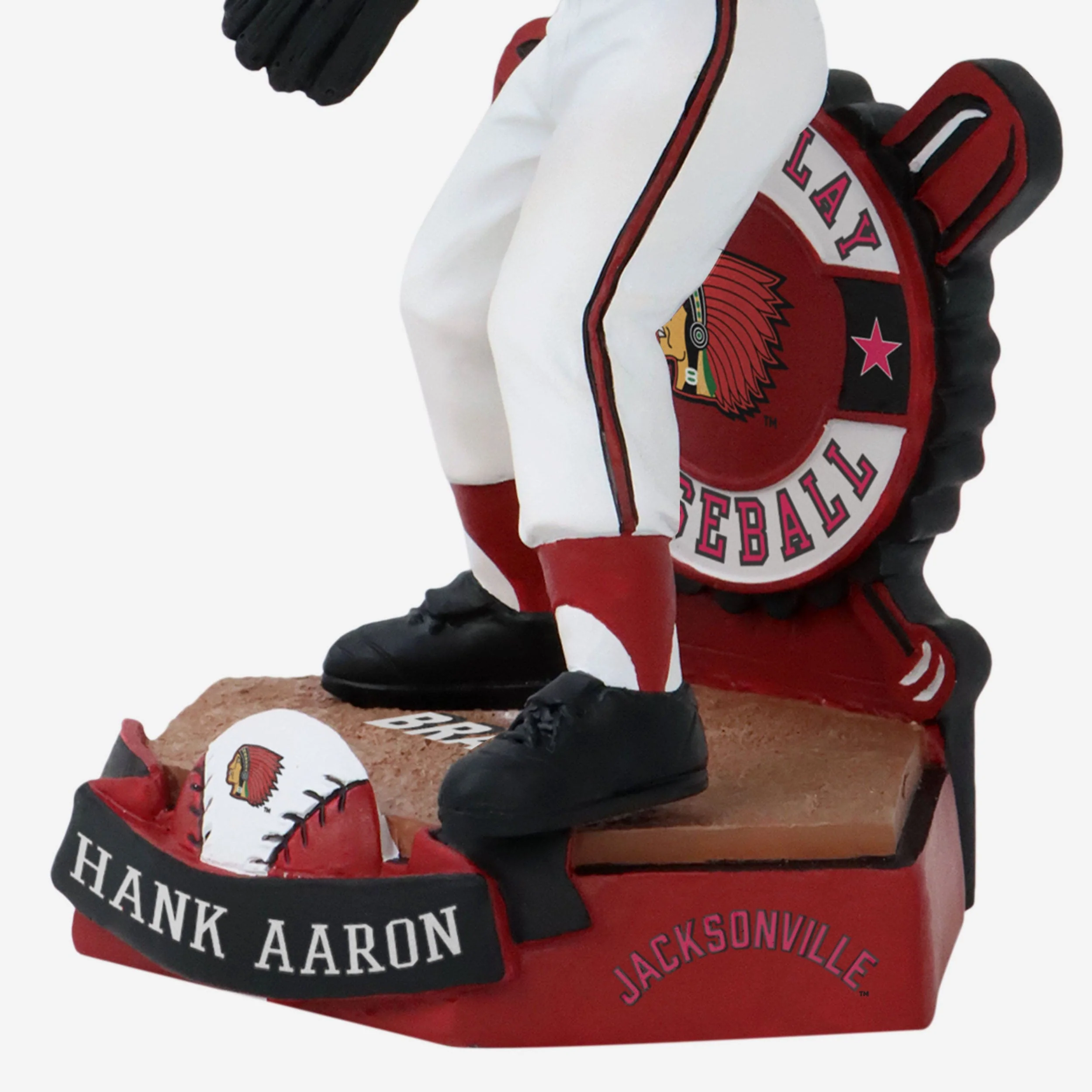Hank Aaron Jacksonville Braves Minor League Bobblehead - Image 3