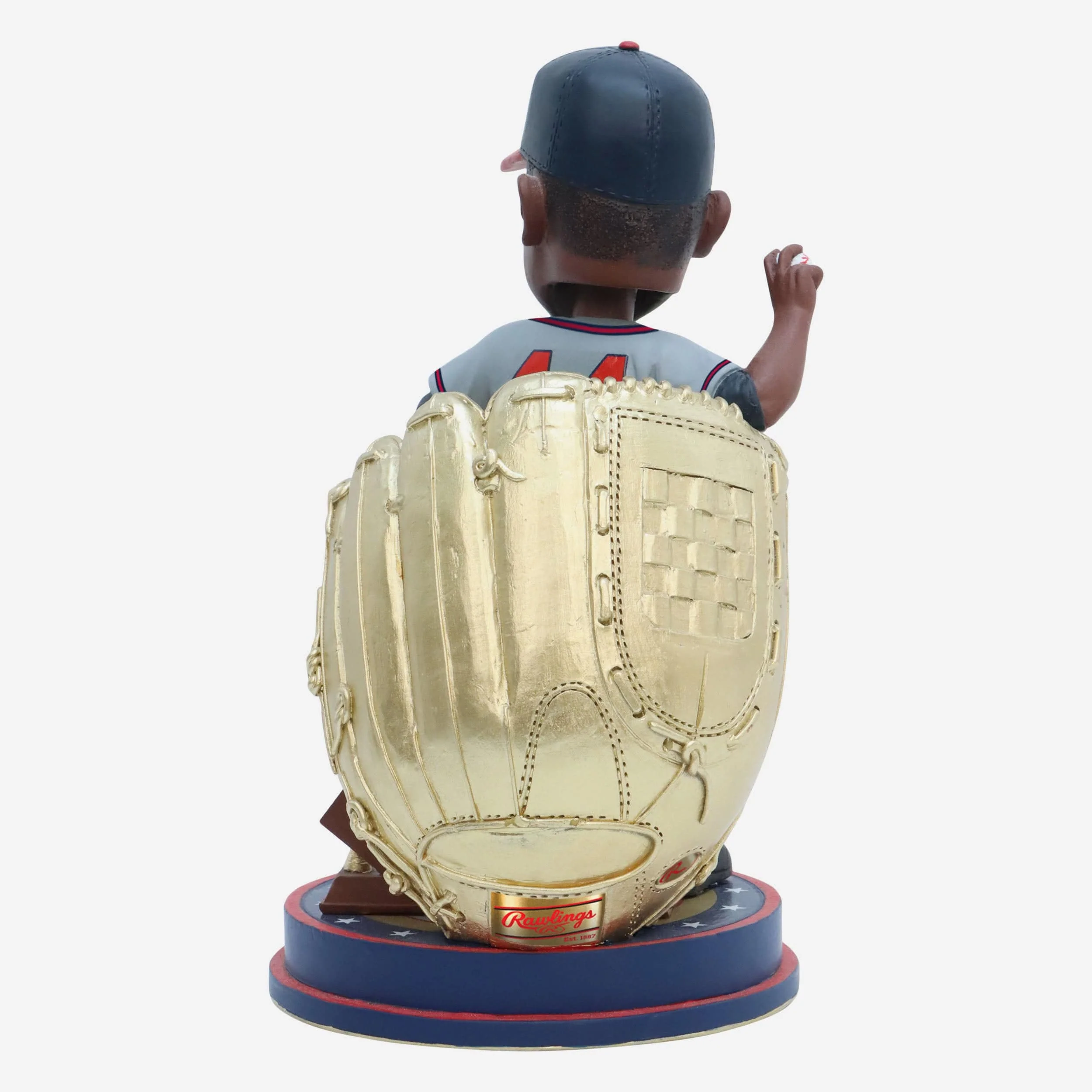 Hank Aaron Milwaukee Braves 3x Gold Glove Award Bobblehead - Image 5