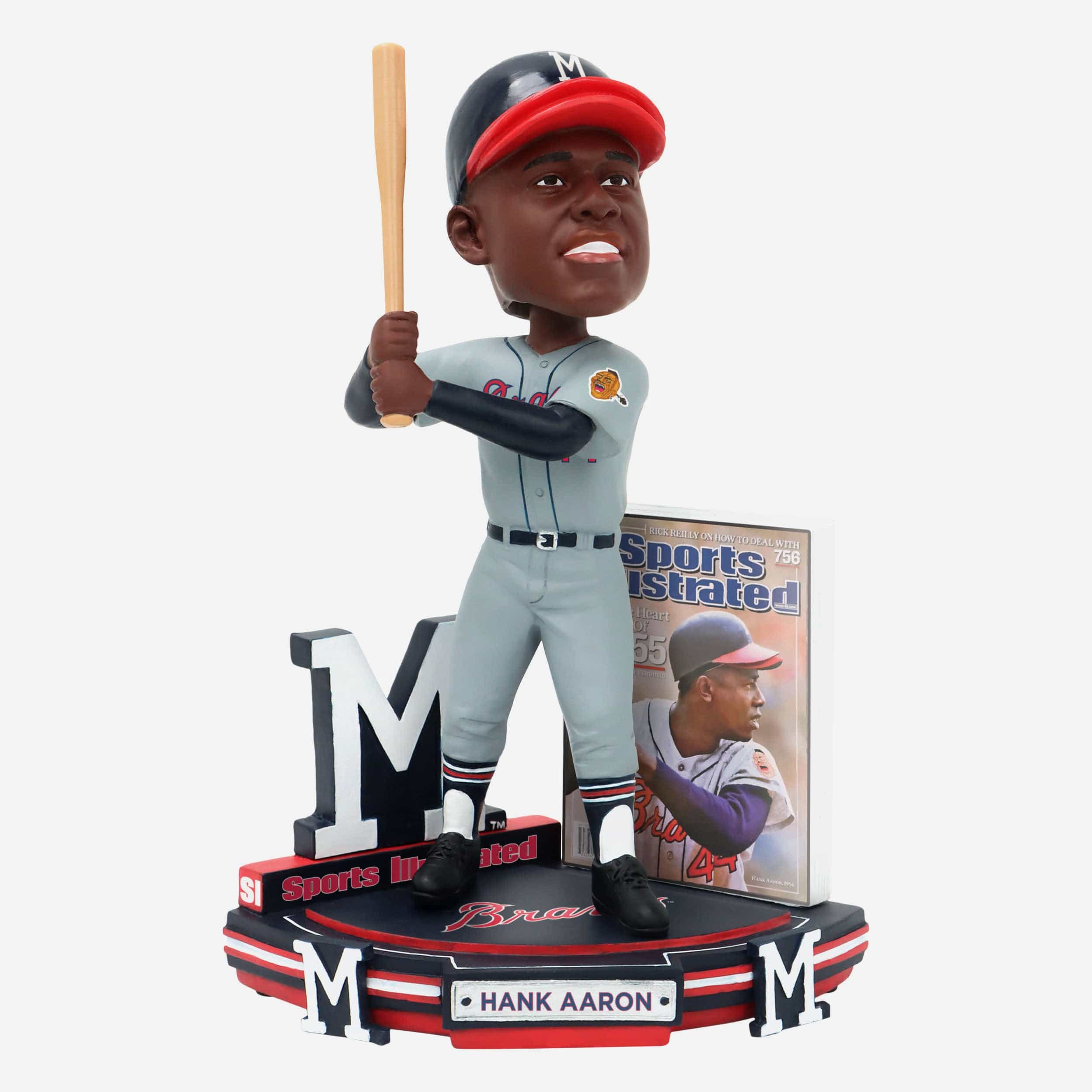 Hank Aaron Milwaukee Braves The Heart of 755 Sports Illustrated Cover Bobblehead