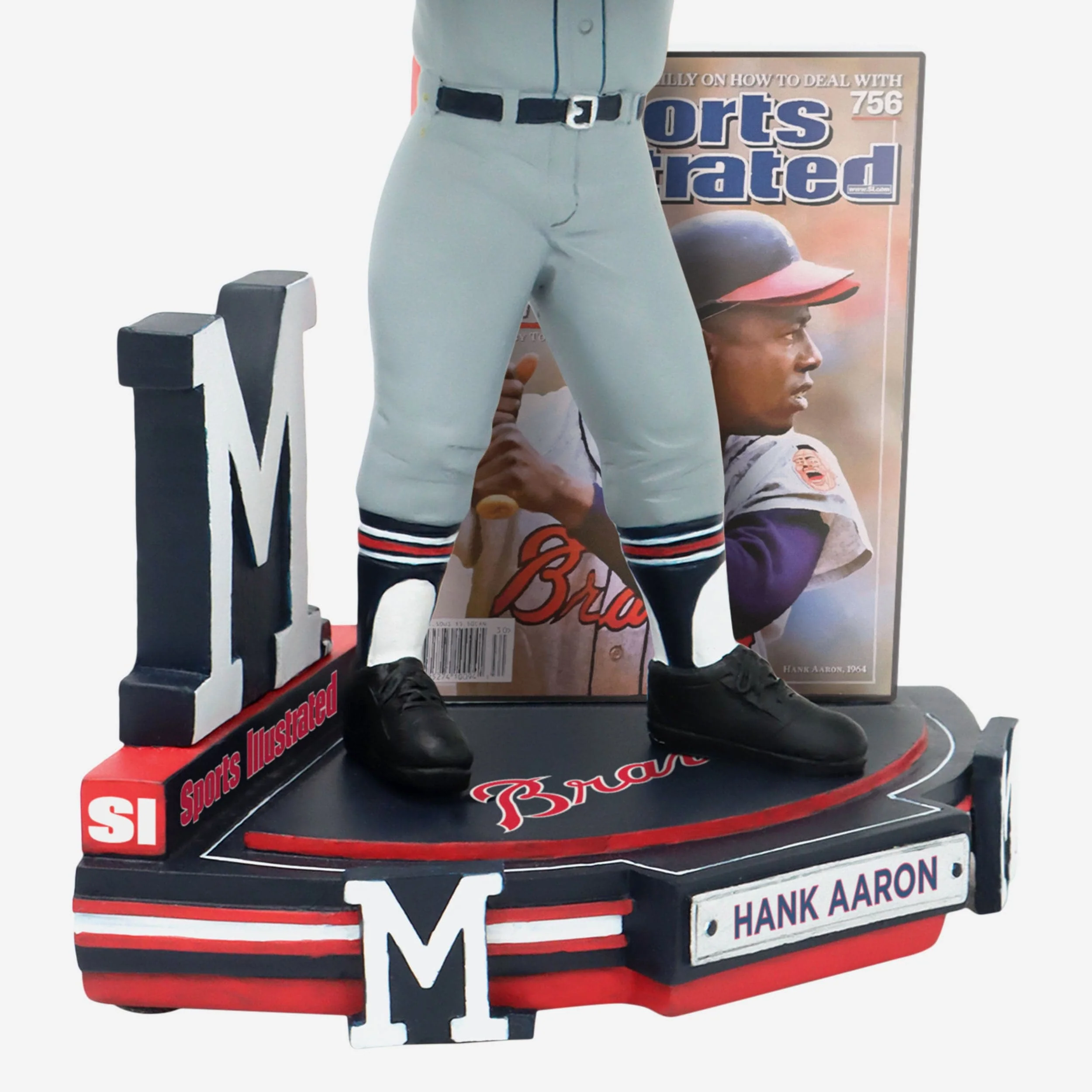 Hank Aaron Milwaukee Braves The Heart of 755 Sports Illustrated Cover Bobblehead - Image 3