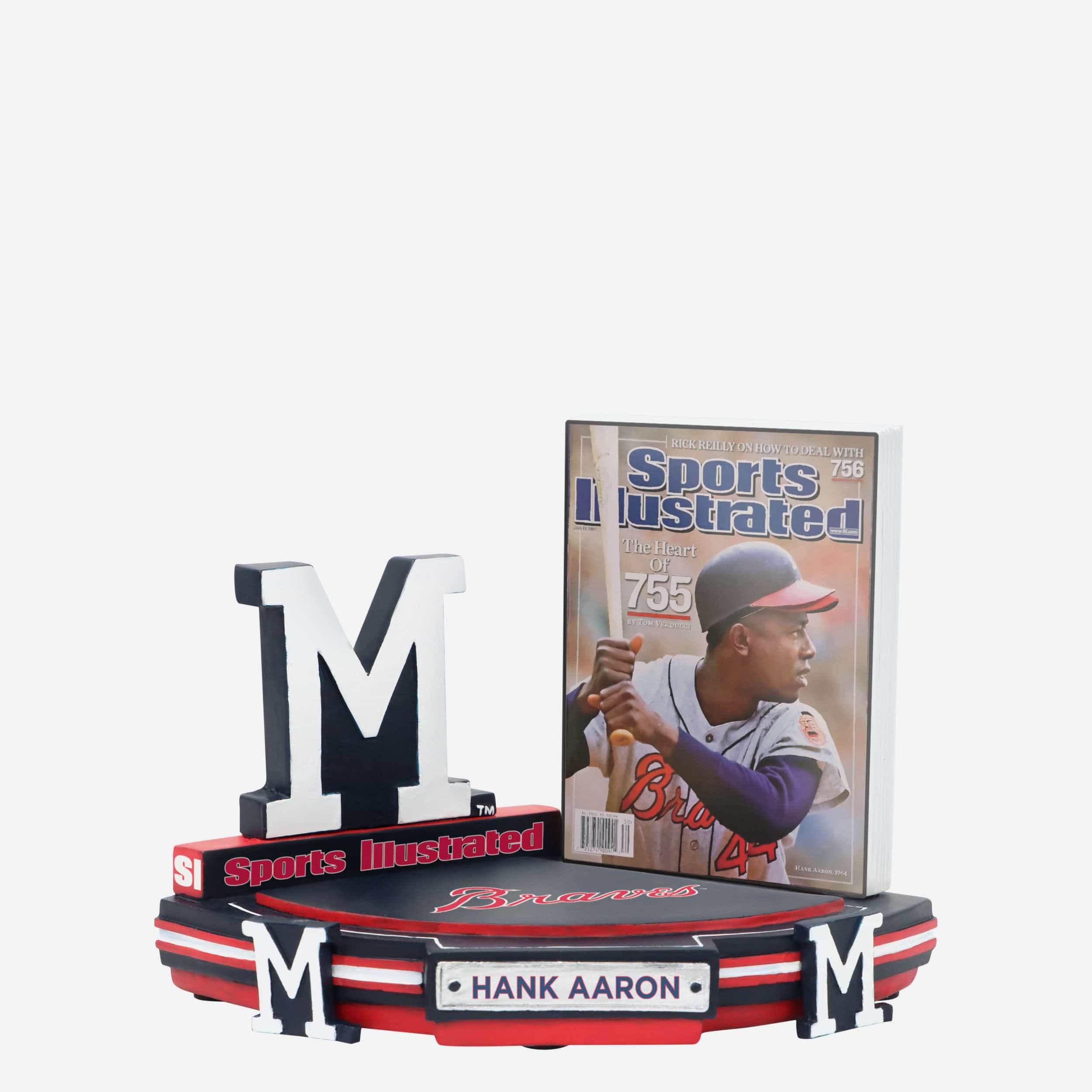 Hank Aaron Milwaukee Braves The Heart of 755 Sports Illustrated Cover Bobblehead - Image 4