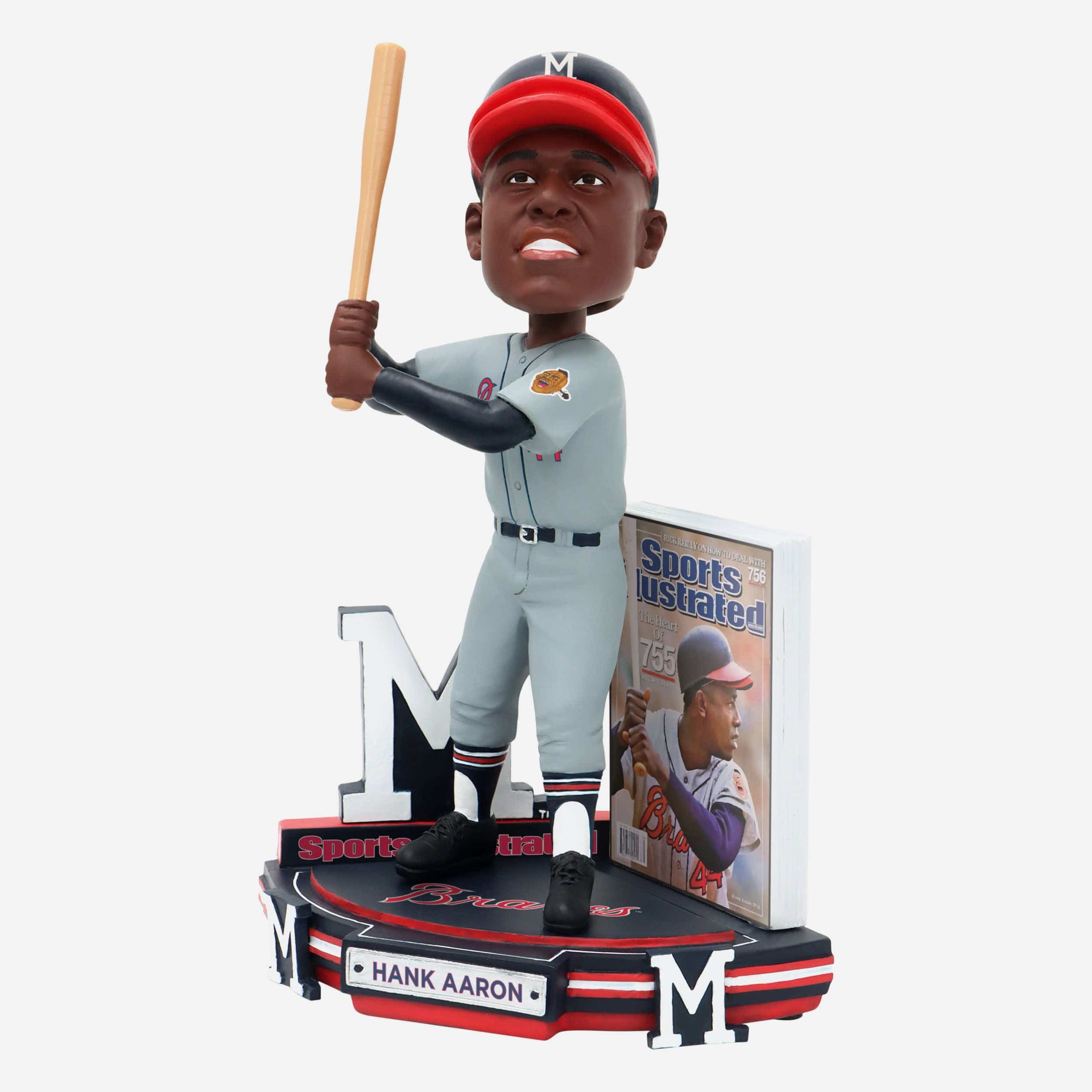 Hank Aaron Milwaukee Braves The Heart of 755 Sports Illustrated Cover Bobblehead - Image 5