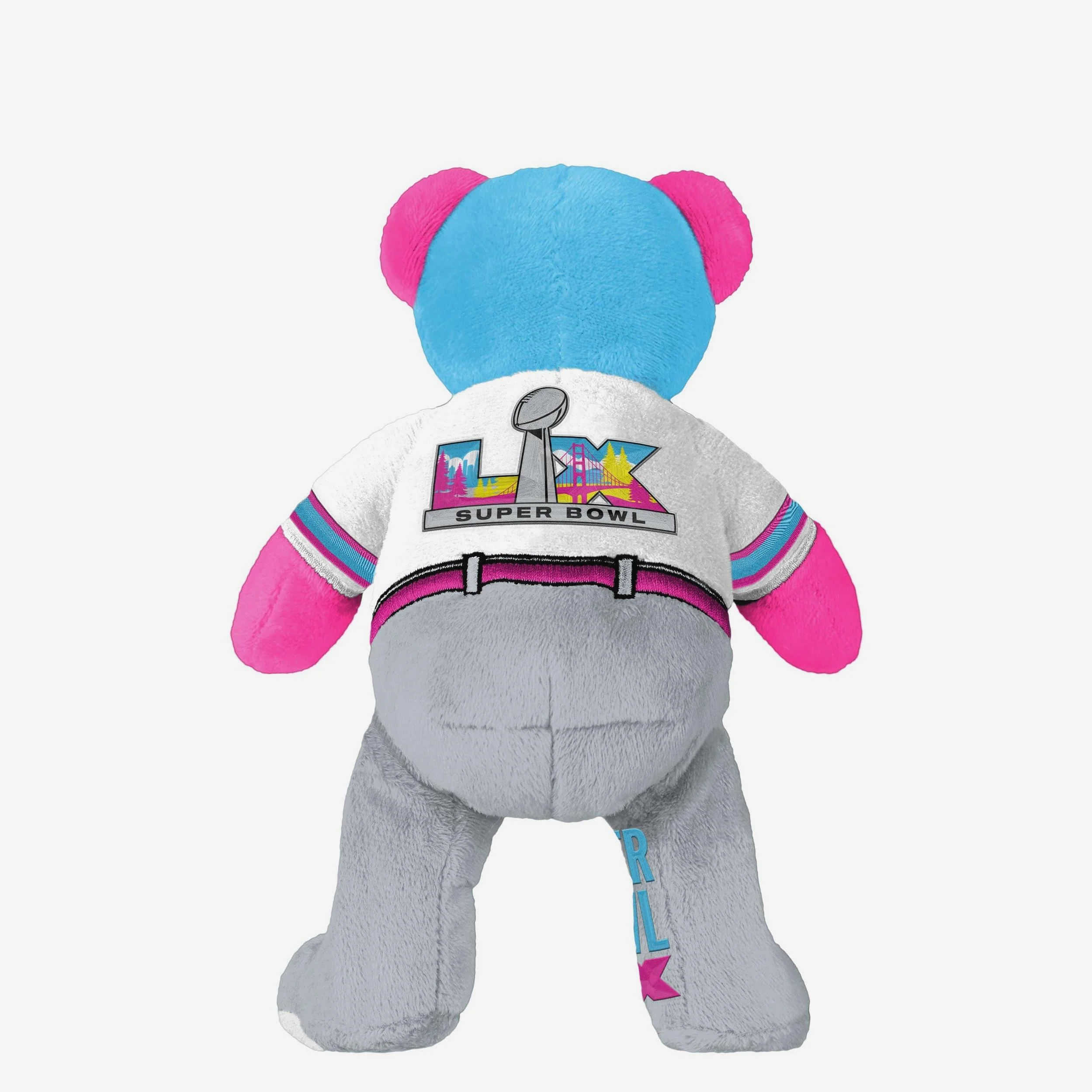 Head to Head Super Bowl LX Team Beans Embroidered Bear - Image 3