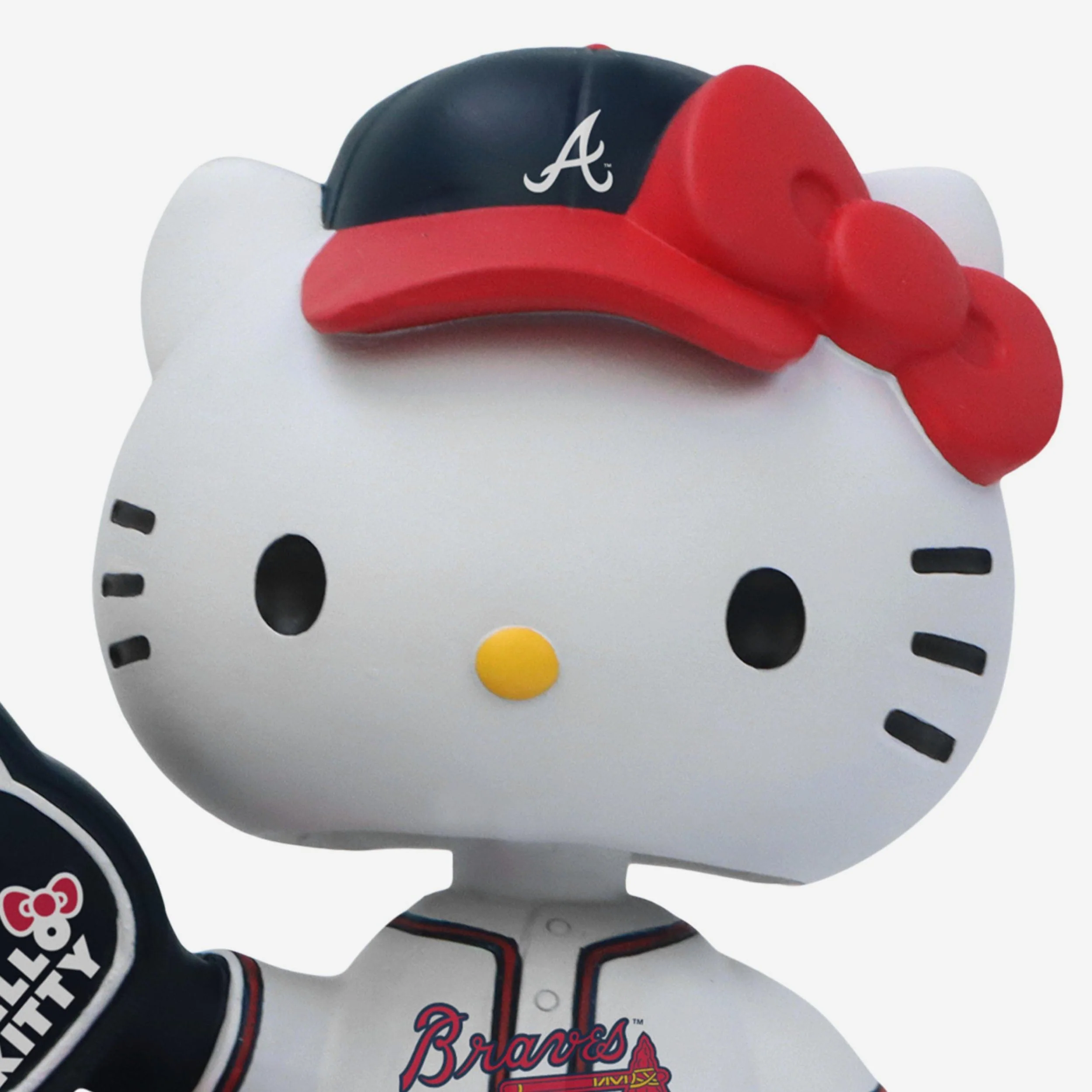 Hello Kitty® Atlanta Braves Baseball Helmet Bobblehead - Image 2