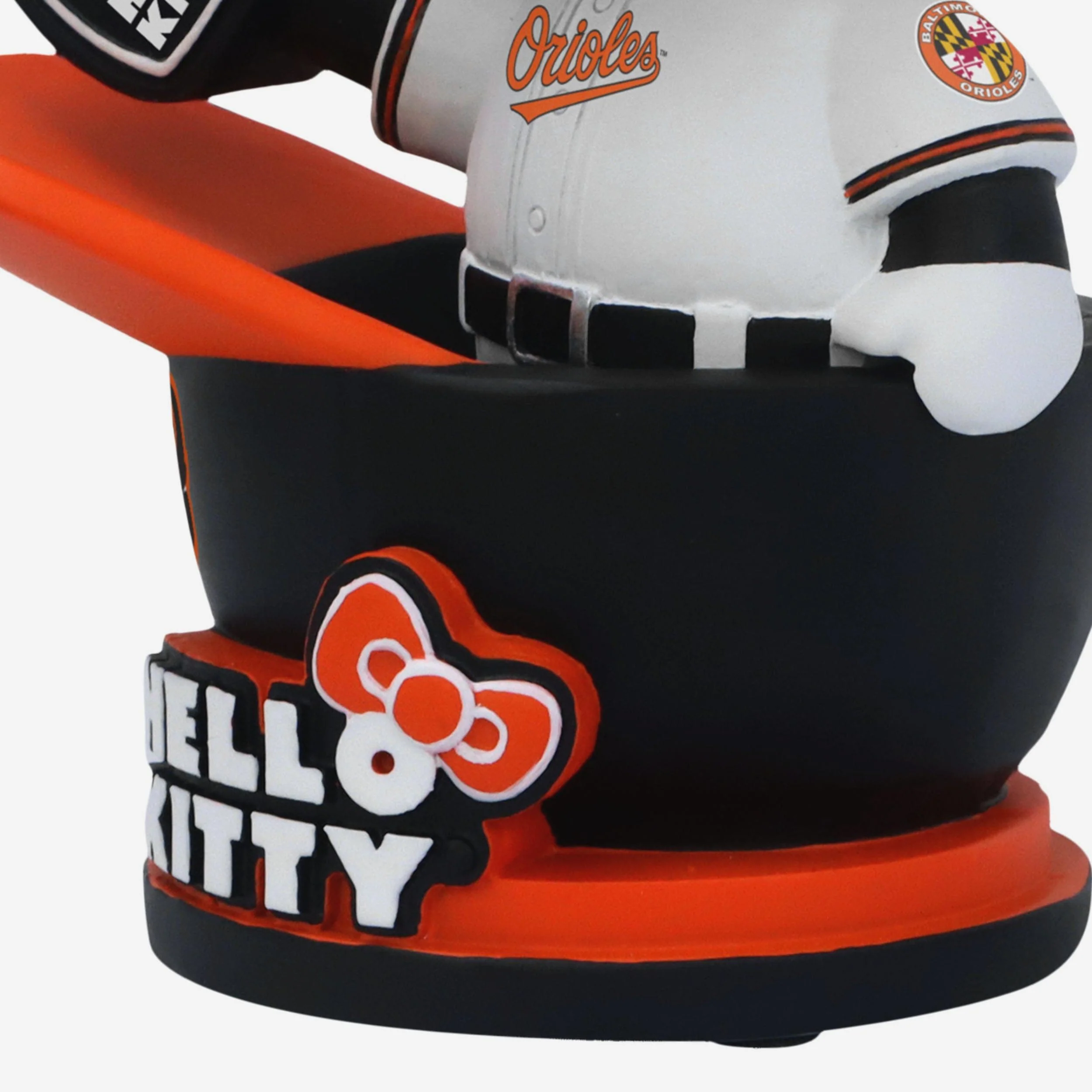 Hello Kitty® Baltimore Orioles Baseball Helmet Bobblehead - Image 3